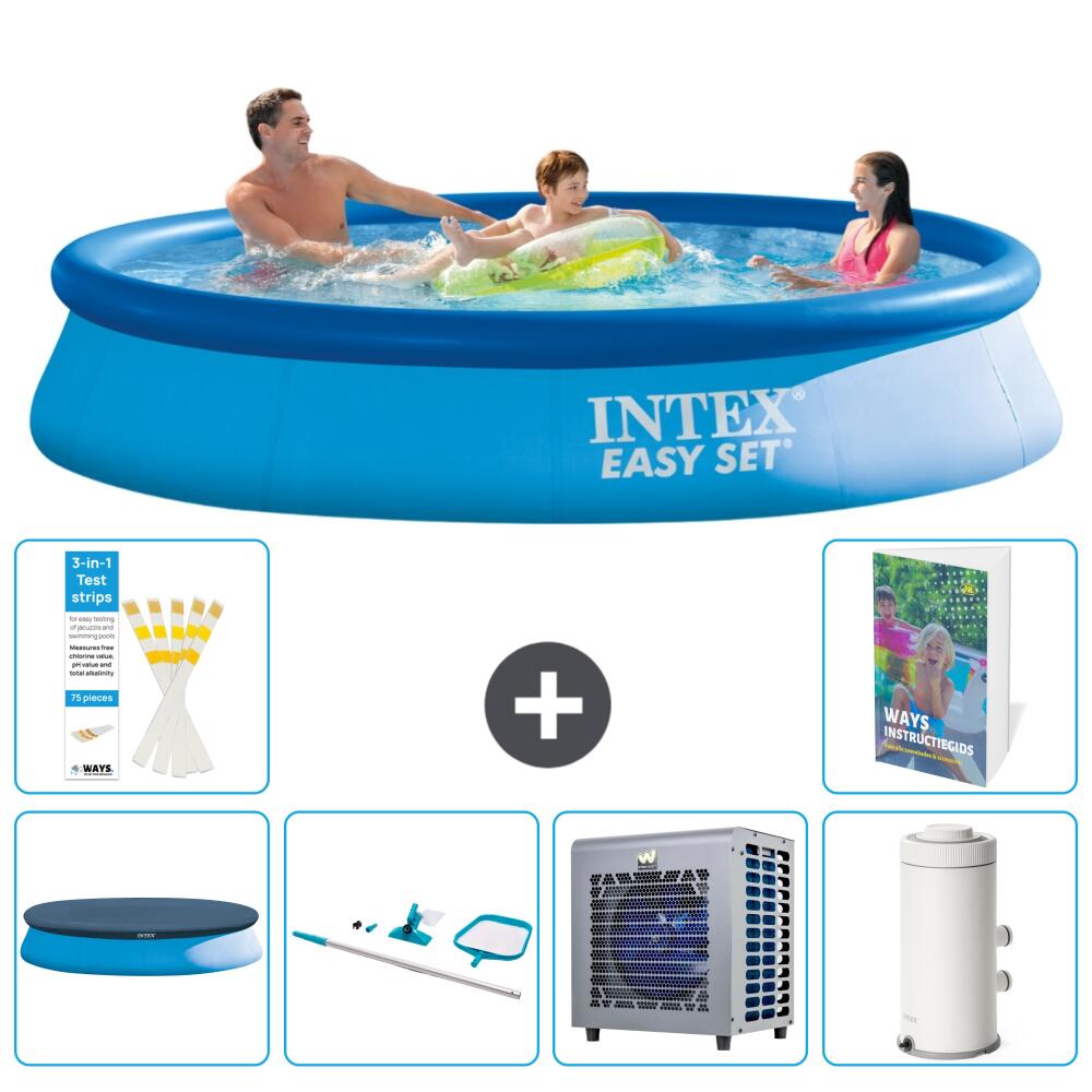INTEX Basen Easy Set Okrągły - 366x76 cm - 7-częściowy S122