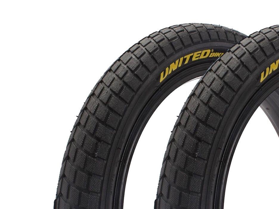 Zestaw opon BMX KHE UNITED 16 cali x 2,125 cali czarny
