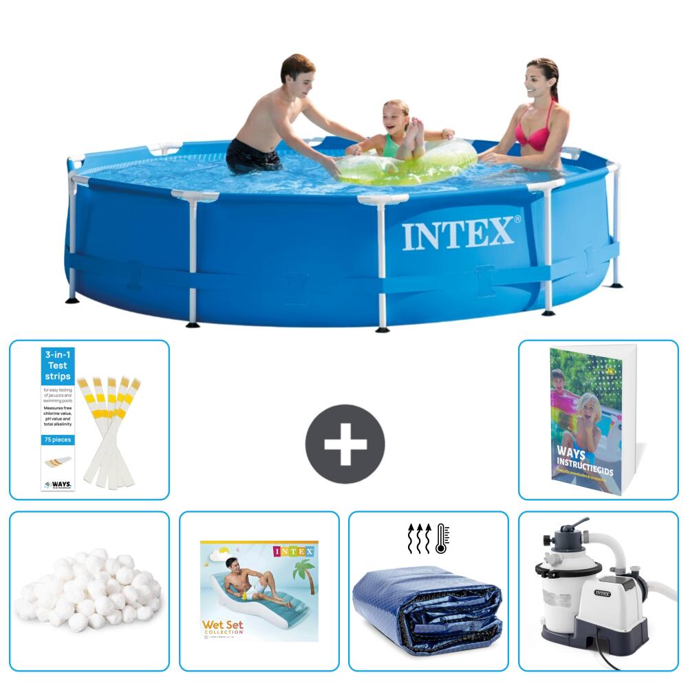 INTEX Basen ze stelażem Okrągły - 305x76 cm - 7-częściowy S5