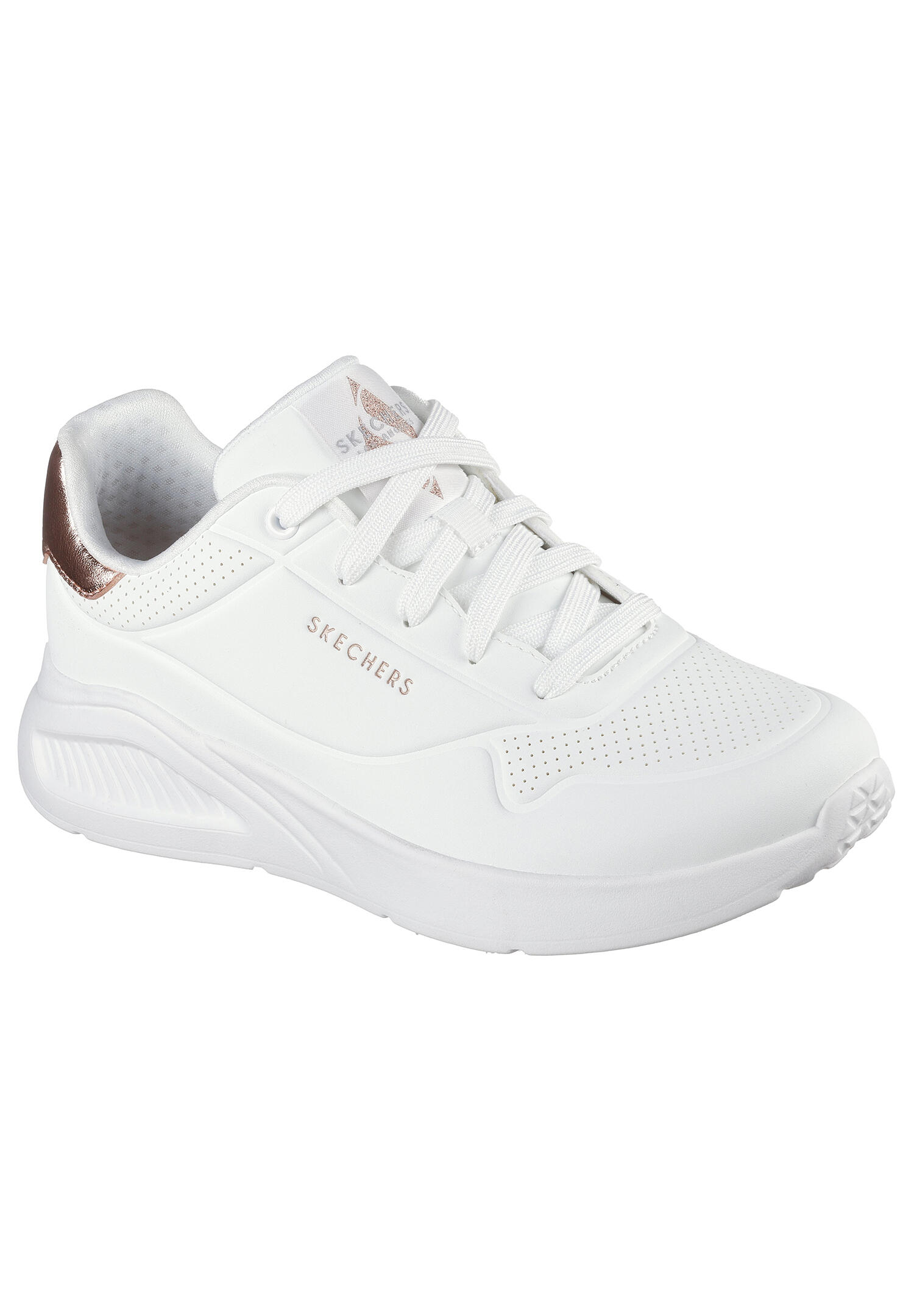 Buty SKECHERS UNO LITE SHIMMER ALONG Biały