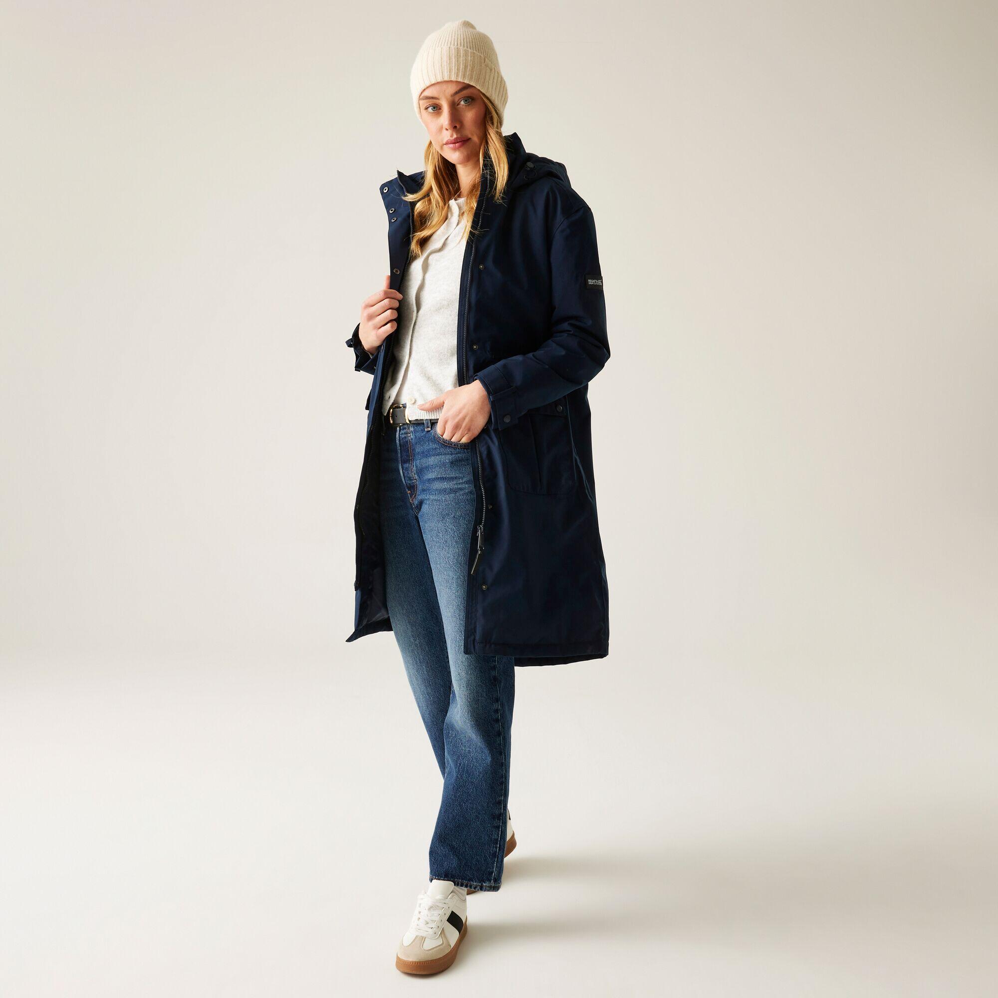 Płaszcz damski przejściowy ocieplany przeciwdeszczowy Yannta