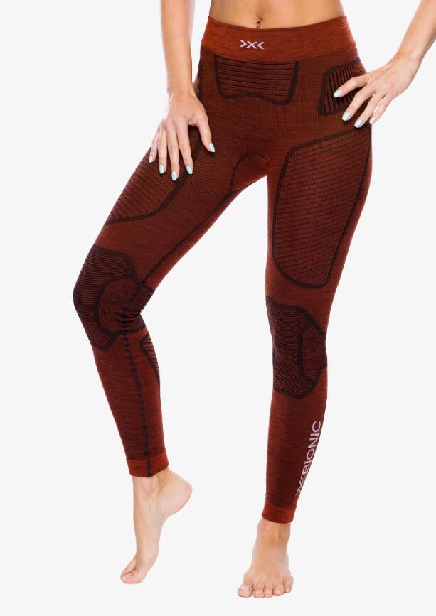 Leginsy termoaktywne damskie X-Bionic Symbio Merino Pants Brown