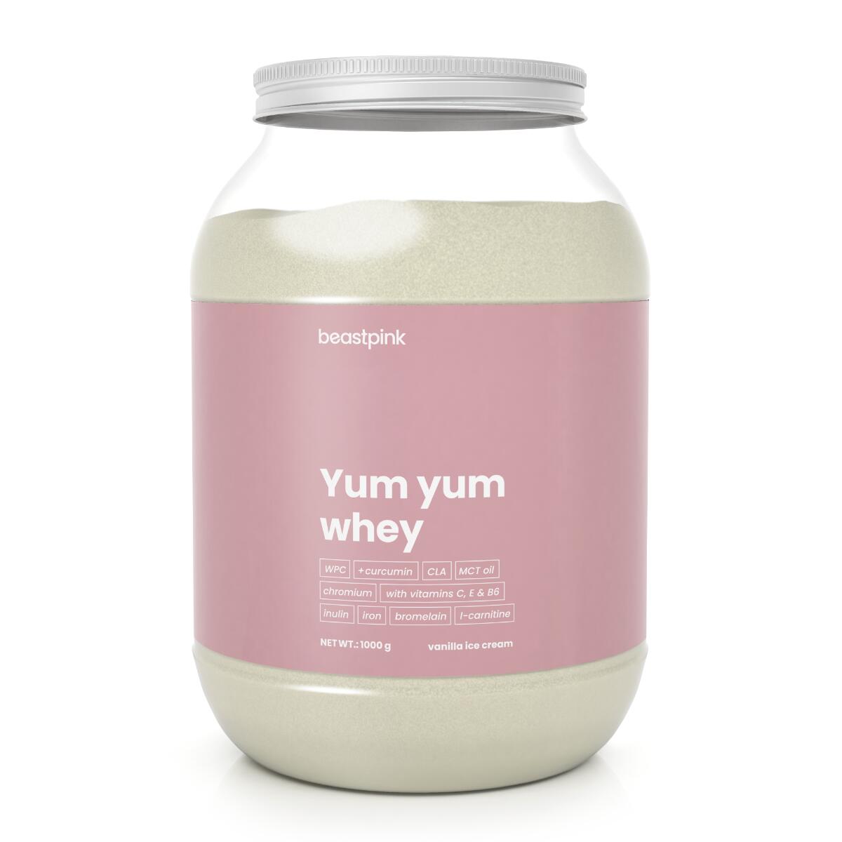 Białko serwatkowe Yum Yum Whey proszek koncentrat 1000 g