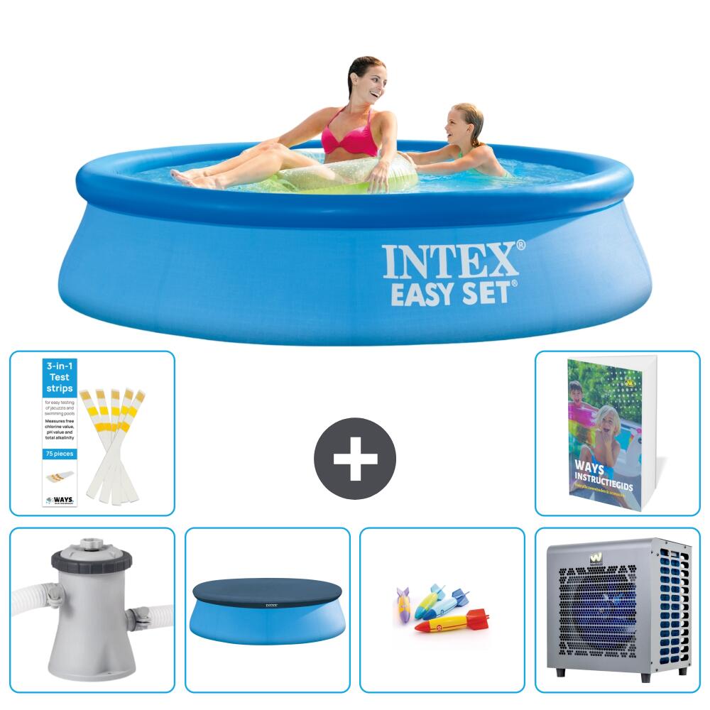 INTEX Basen Easy Set Okrągły - 244x61 cm - 7-częściowy S338