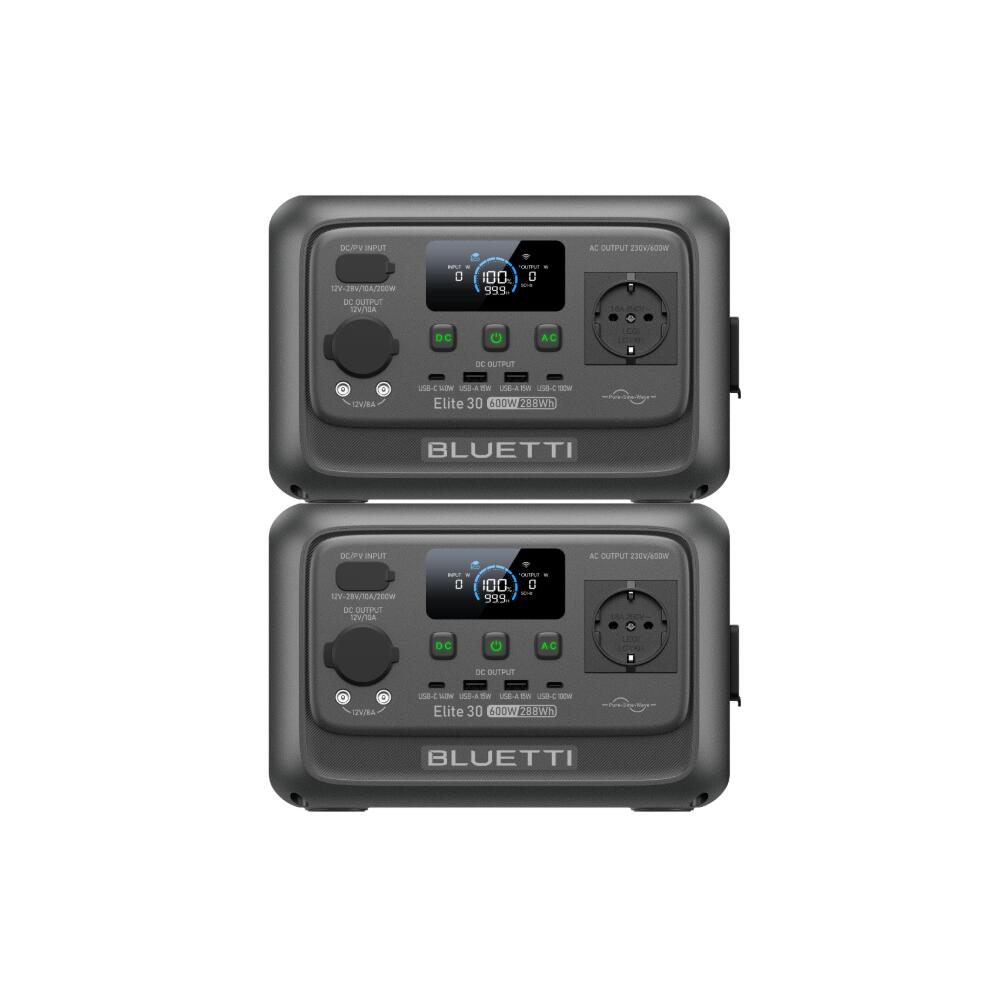 Elite 30 V2 ×2 Przenośna stacja 288Wh/600W na biwak i awarie prądu w zasilaniu