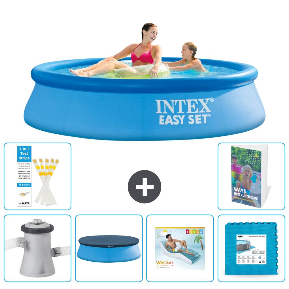 INTEX Basen Easy Set Okrągły - 244x61 cm - 7-częściowy S303