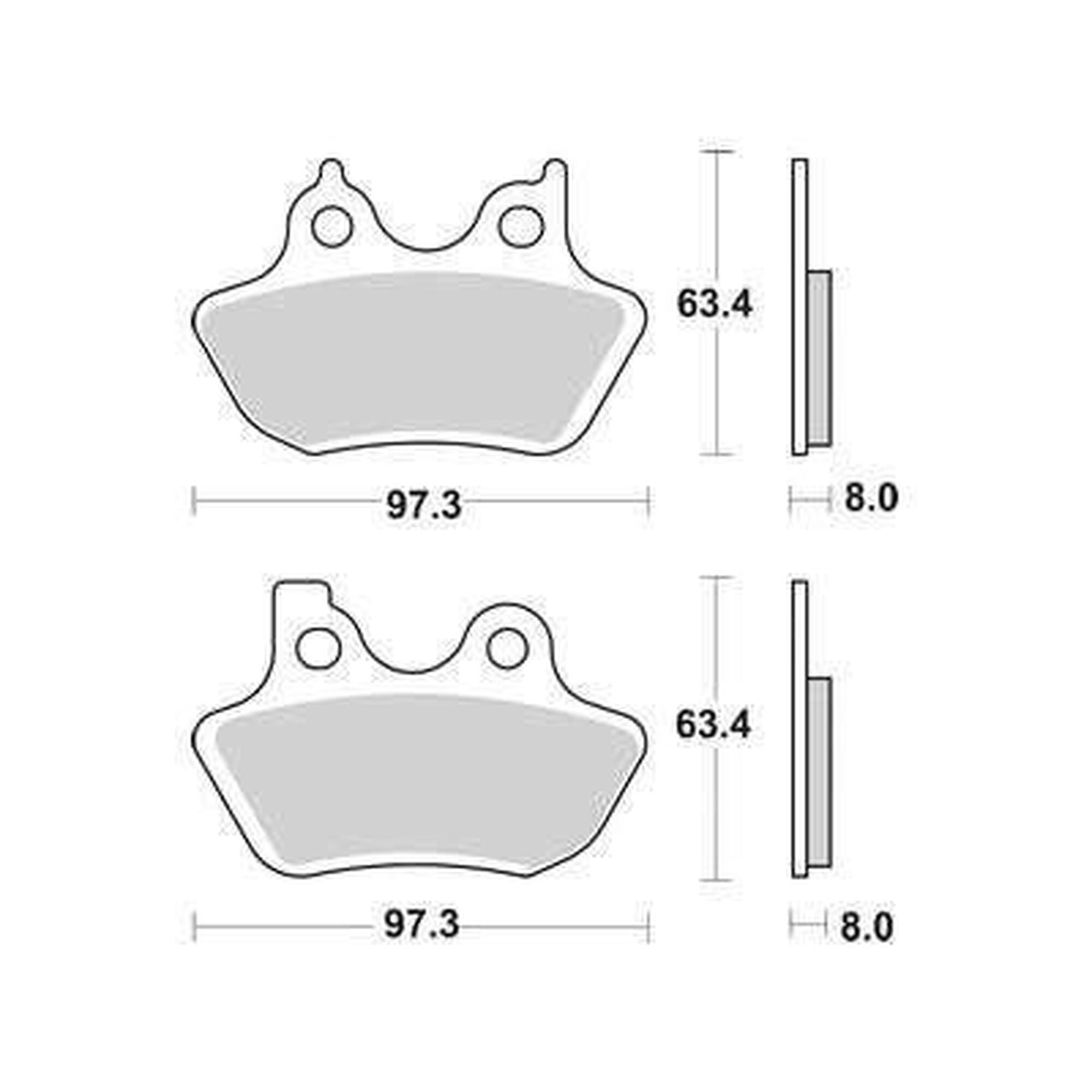TRW SINTER Sintered Metal Brake Pads MCB 777 SV