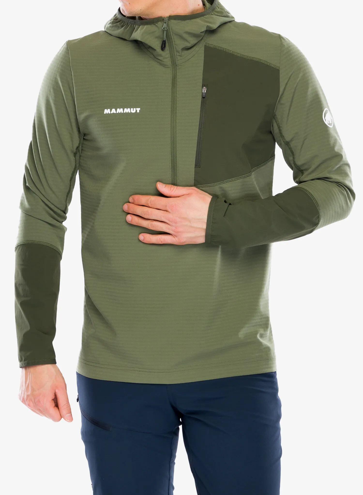 Bluza z kapturem męska Mammut Madris Light ML Half Zip Hoody