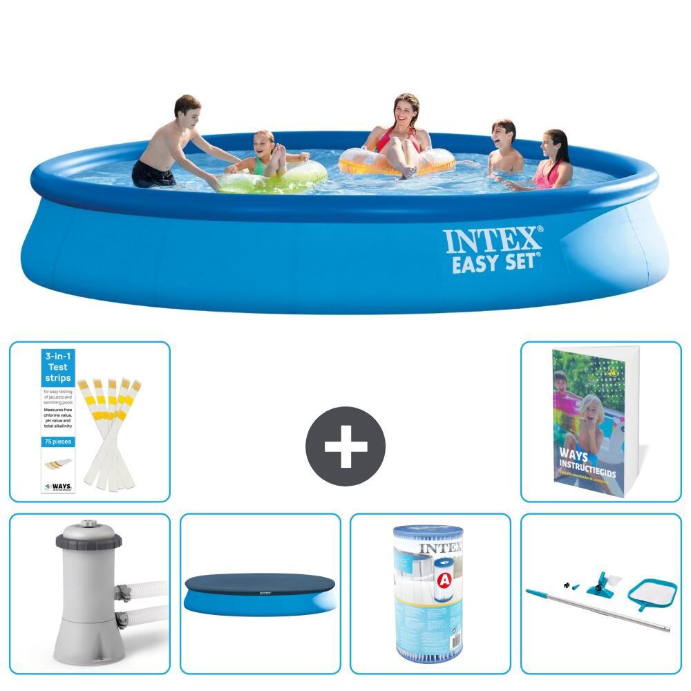 INTEX Basen Easy Set Okrągły - 457x84 cm - 7-częściowy S304