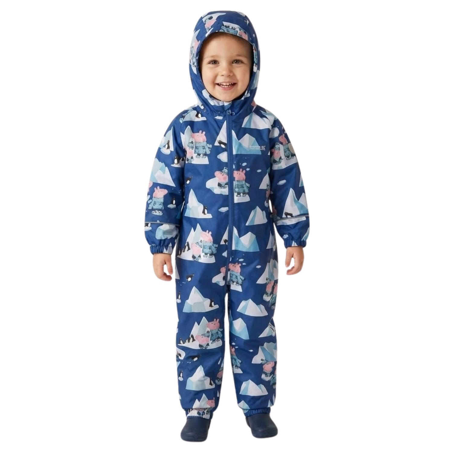 Kombinezon przeciwdeszczowy dla dzieci Regatta Świnka Peppa Pobble