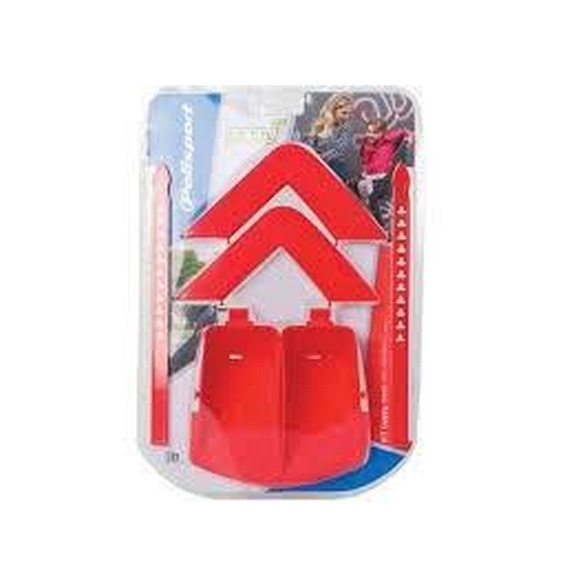Zestaw stylizacyjny Polisport Guppy-Maxi tył czerwony