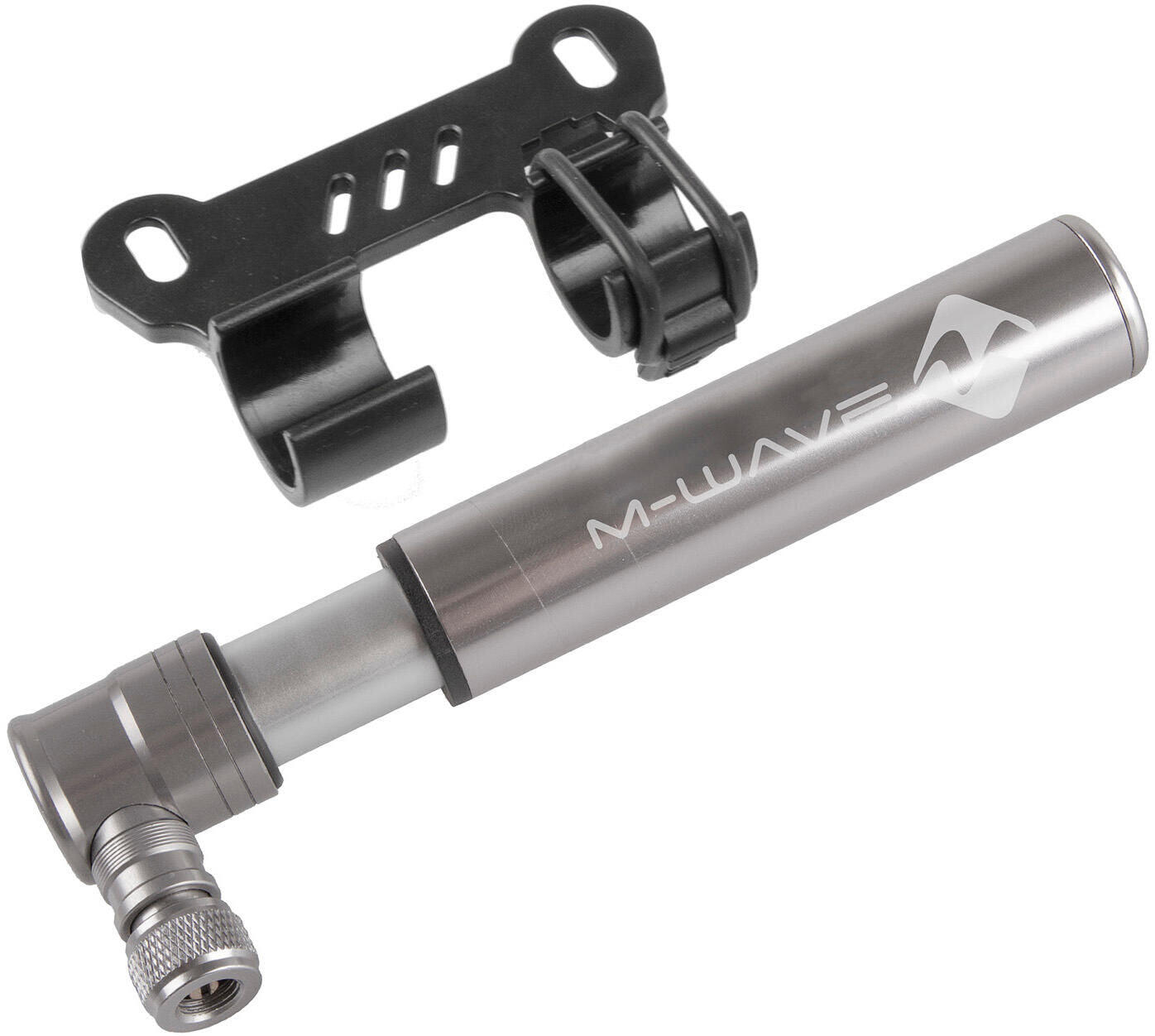 M-WAVE Air Midget mini pompka ręczna aluminium srebrna