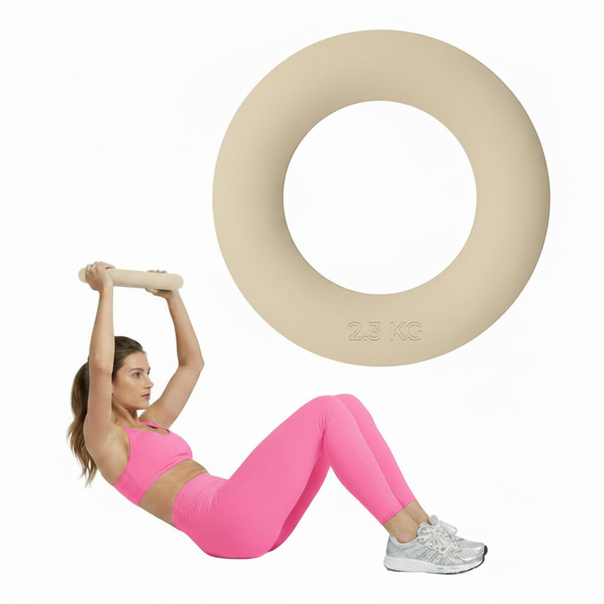 OBRĘCZ OBCIĄŻENIOWA ROUND RING DO ĆWICZEŃ FITNESS REHABILITACJI 2,3 KG