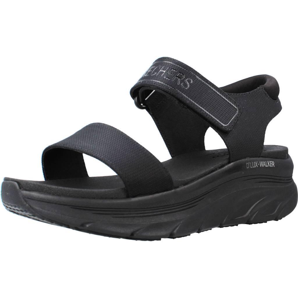 Sandały SKECHERS DLUX WALKER NEW BLOCK Czarny