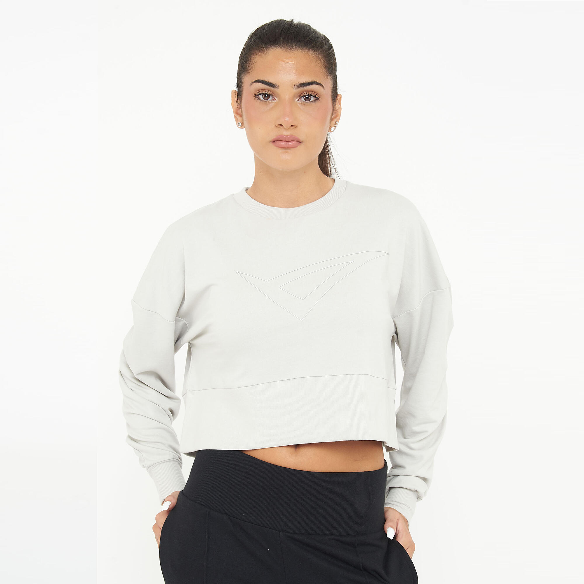 Bluza damska F ESSENCE jasnoszara