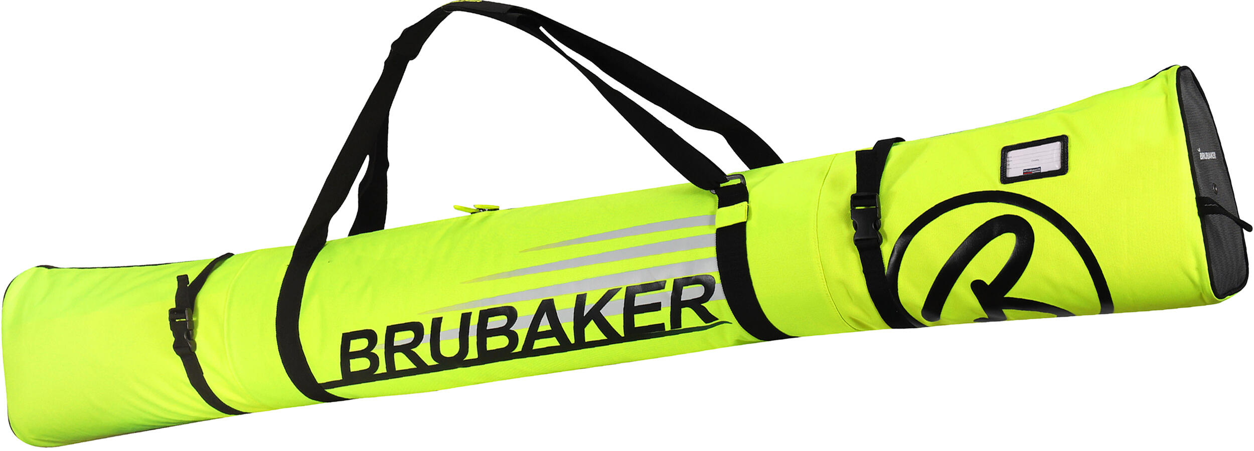 BRUBAKER pokrowiec na narty i kije - 1 para - 170 cm - neonowy żółty-czarny