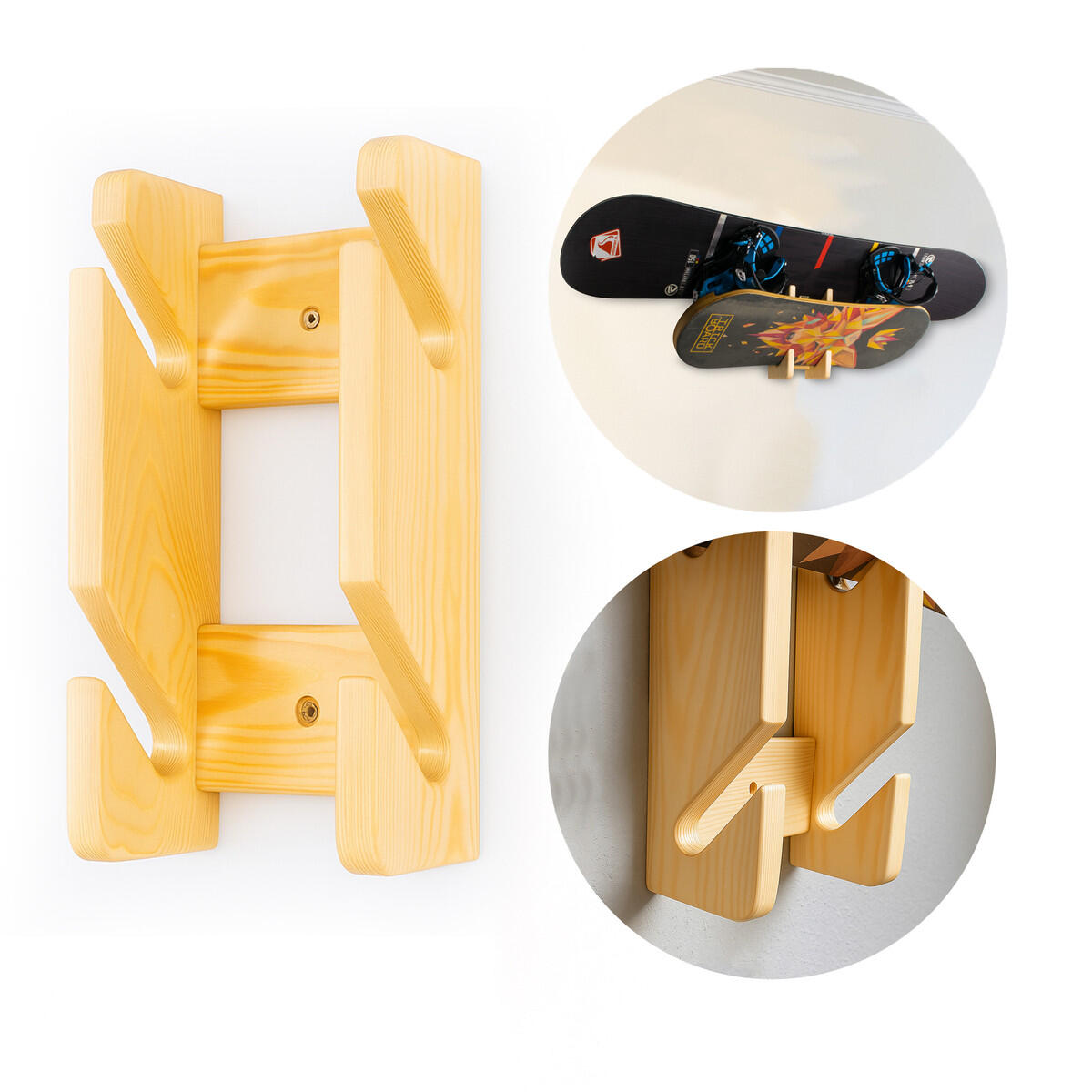 Wieszak John Paddle Snow Rack 2 na deski snowboardowe kite wake i skate