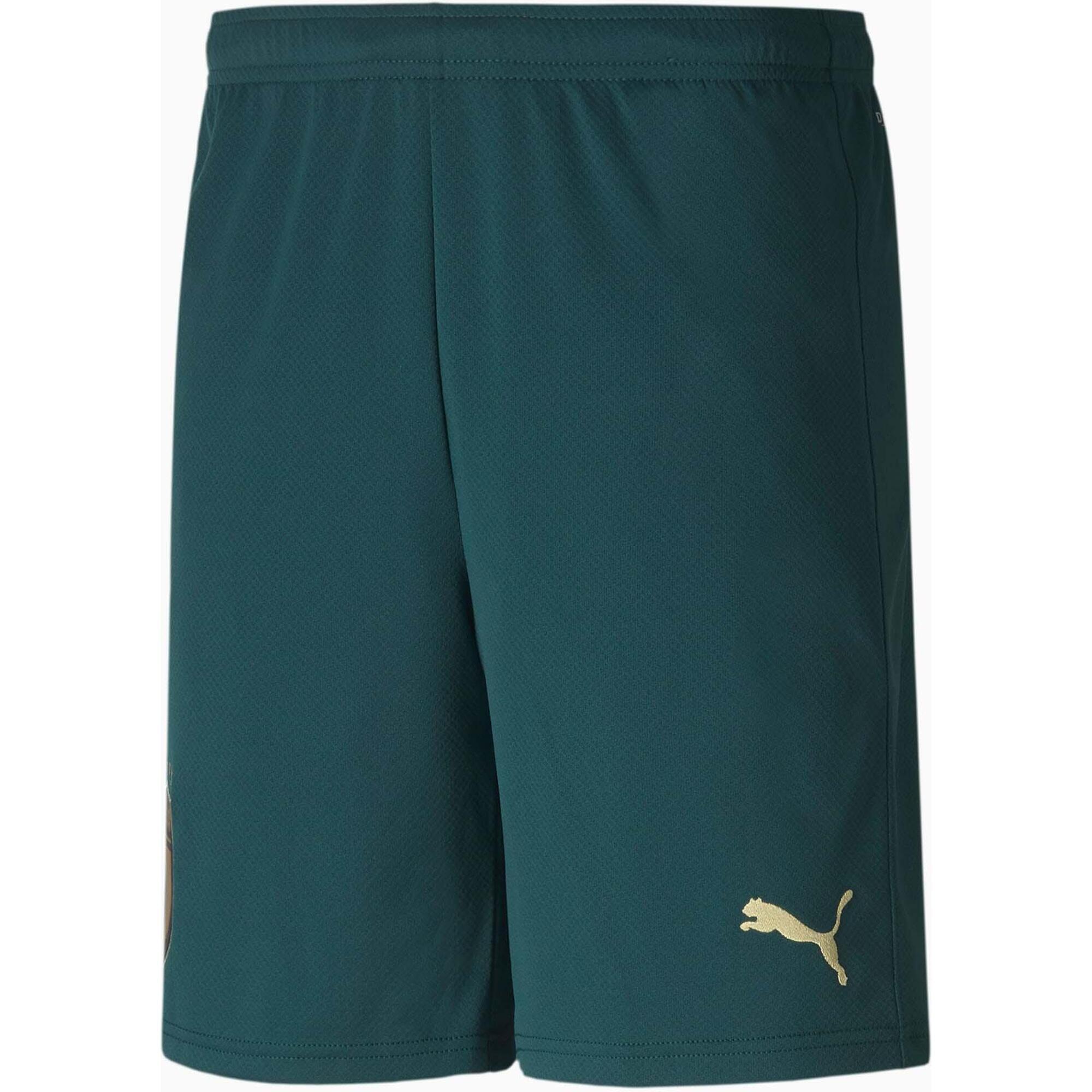 Spodenki piłkarskie PUMA Italia replika zielone/złote  S.