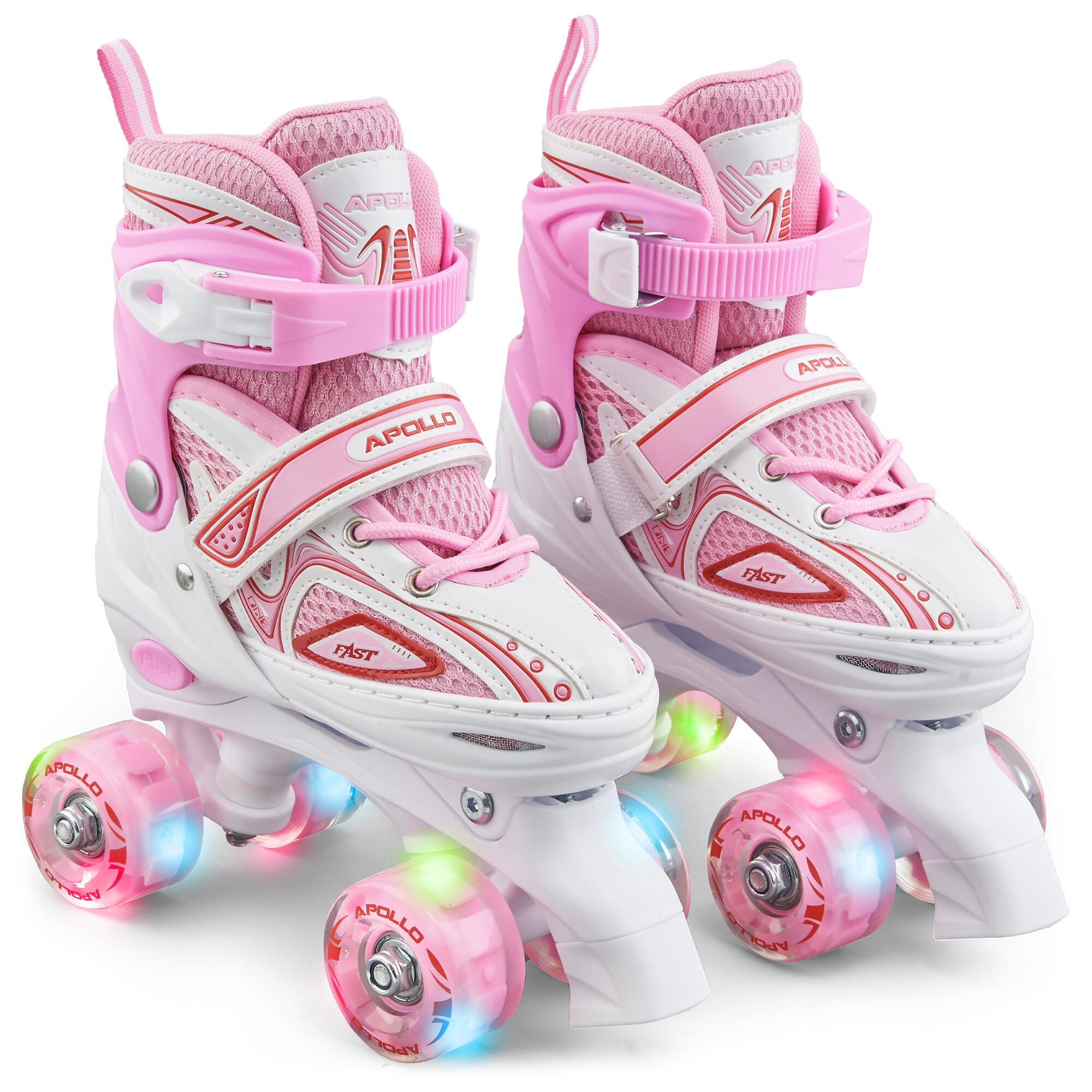 Apollo Super Quad LED ABEC7 regulowane rolki dziecięce