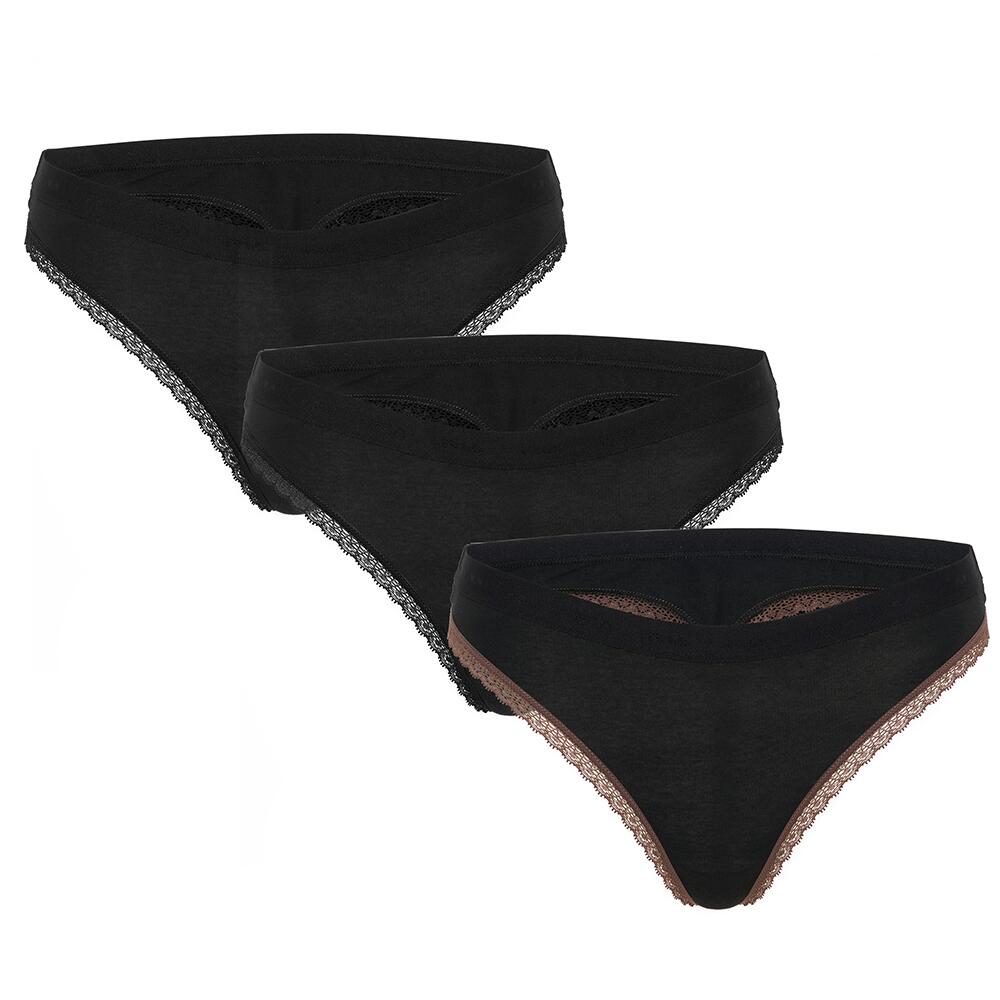 WOMAN STRING ELASTIC WITH LOGO PACK OF 3 PIECES