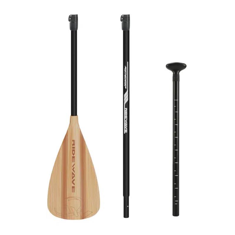 Wiosło SUP 3-częściowe RIDEWAVE Kun Bamboo