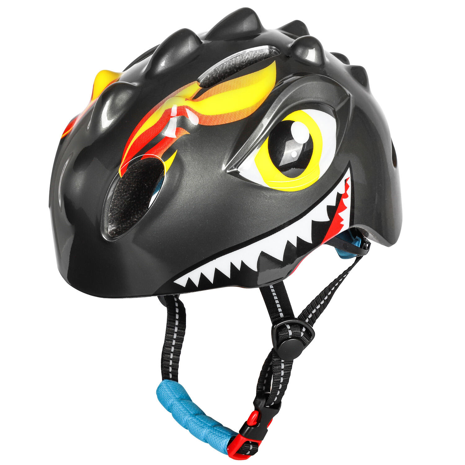 Kask rowerowy dla dzieci Dino XS 46-51 cm Antracyt