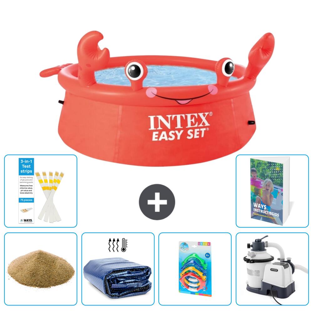 INTEX Basen Easy Set Okrągły - Krab - 183x51 cm - 7-częściowy S36