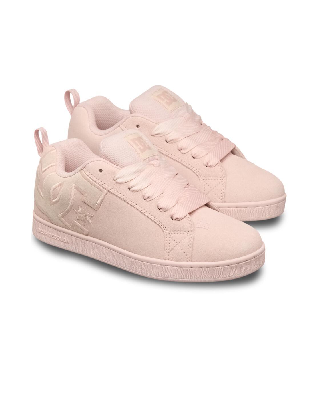 Skórzane buty dla Kobiety COURT GRAFFIK Różowy
