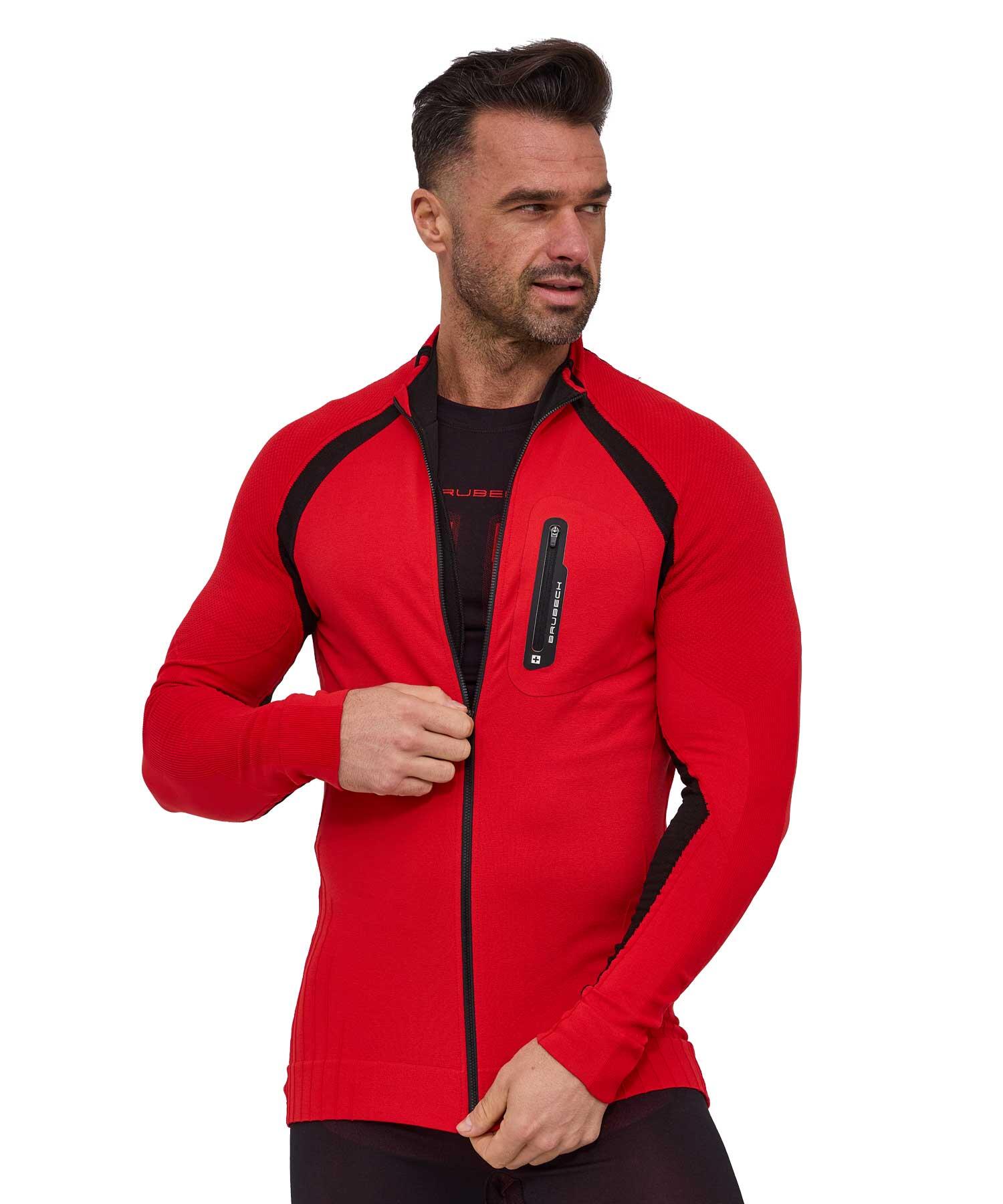 Bluza dresowa termoaktywna rozpinana męska Brubeck ACTIVE PRO
