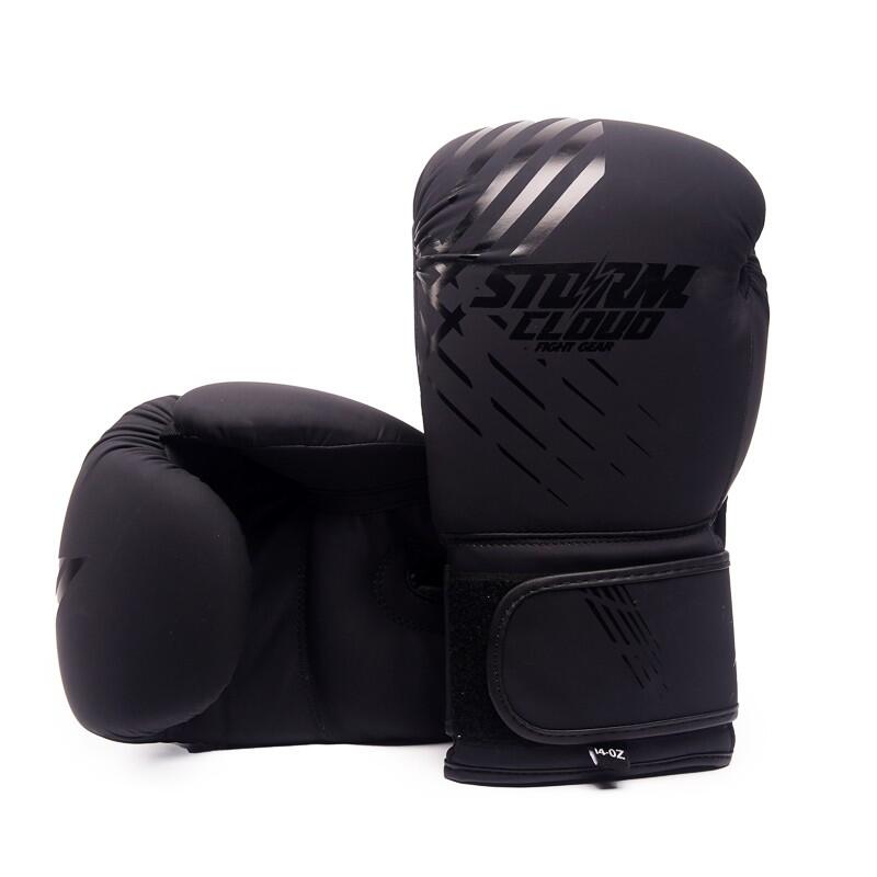 Rękawice bokserskie StormCloud Lynx Czarno-Czarne 8oz