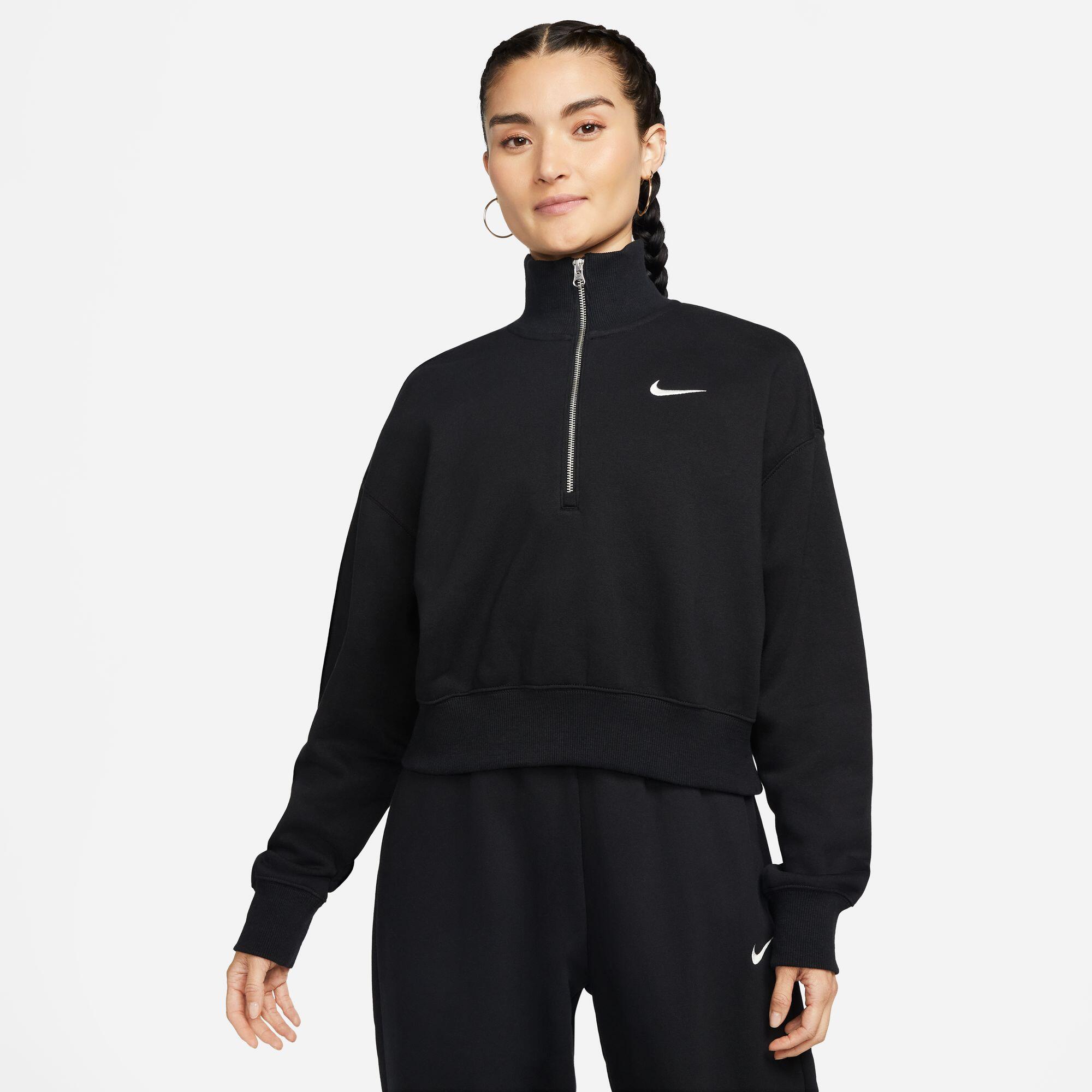 Bluza Kobieta Nike Phoenix HalfZip czarny