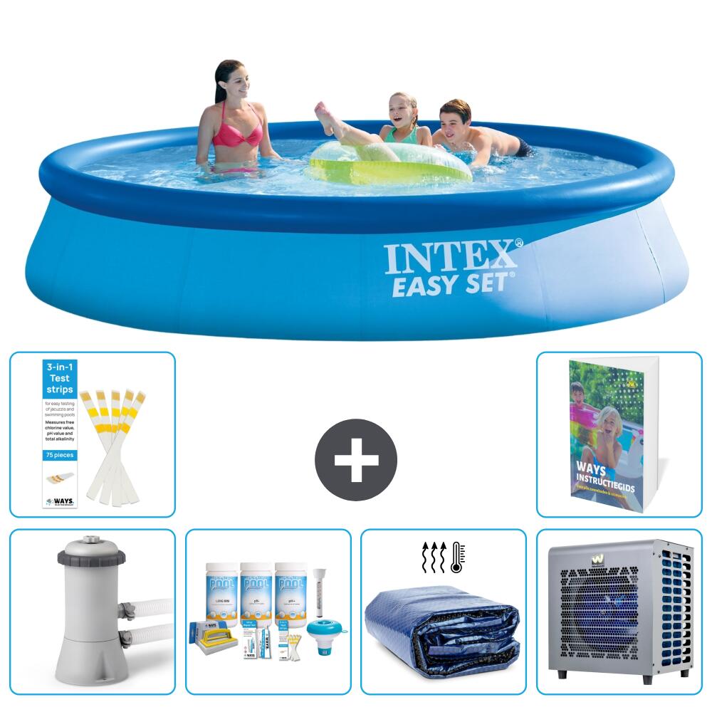 INTEX Basen Easy Set Okrągły - 396x84 cm - 7-częściowy S302