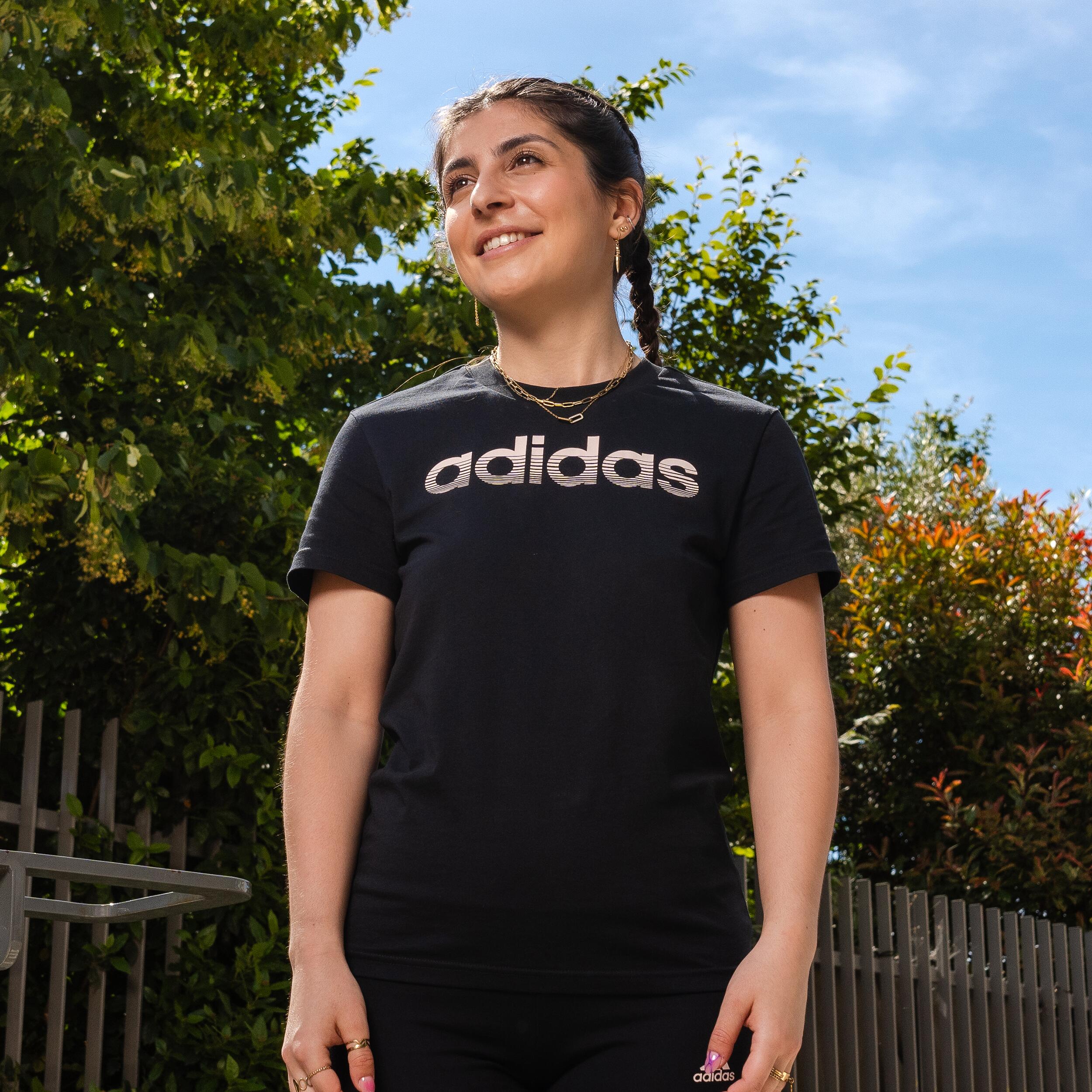 Koszulka z krótkim rękawem damska ADIDAS Gym & Pilates