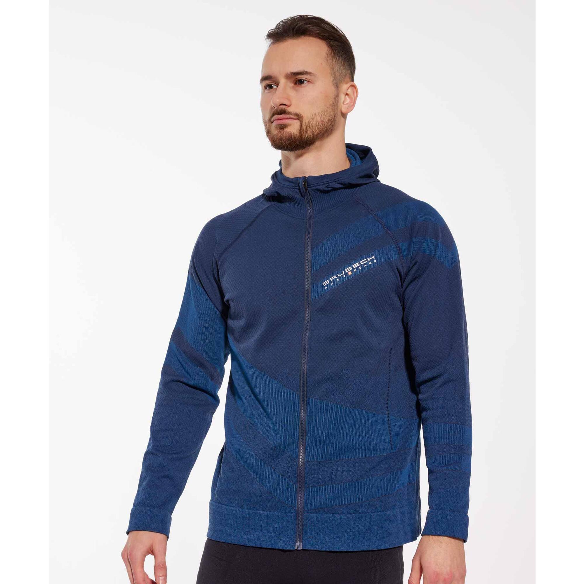 Bluza męska wełniana z kapturem Brubeck THERMO WOOL by Pustelnik