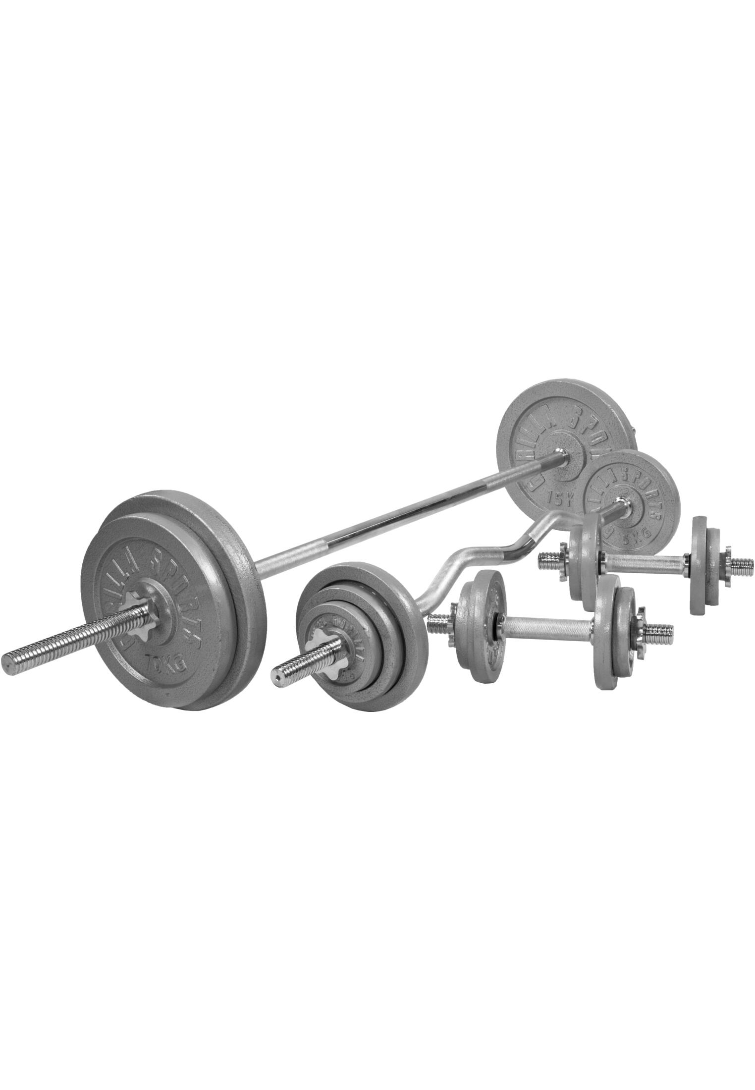 Zestaw sztangi + hantle treningowe Gorilla Sports 105 kg