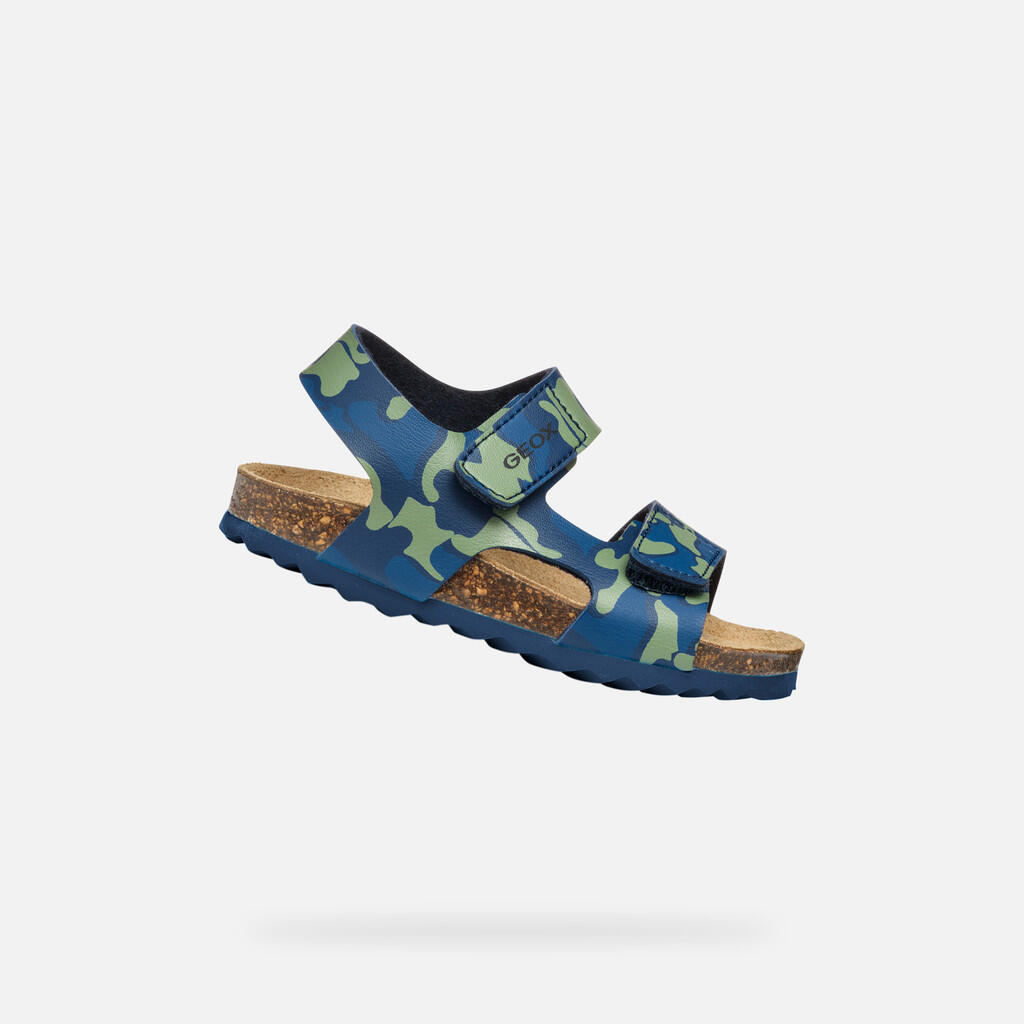 Sandały GEOX B SANDAL CHALKI BOY Niebieski