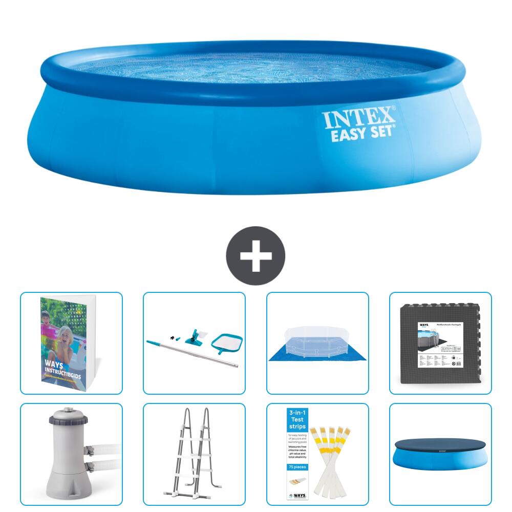 INTEX Basen Easy Set Okrągły - 457x107 cm - 9-częściowy S565