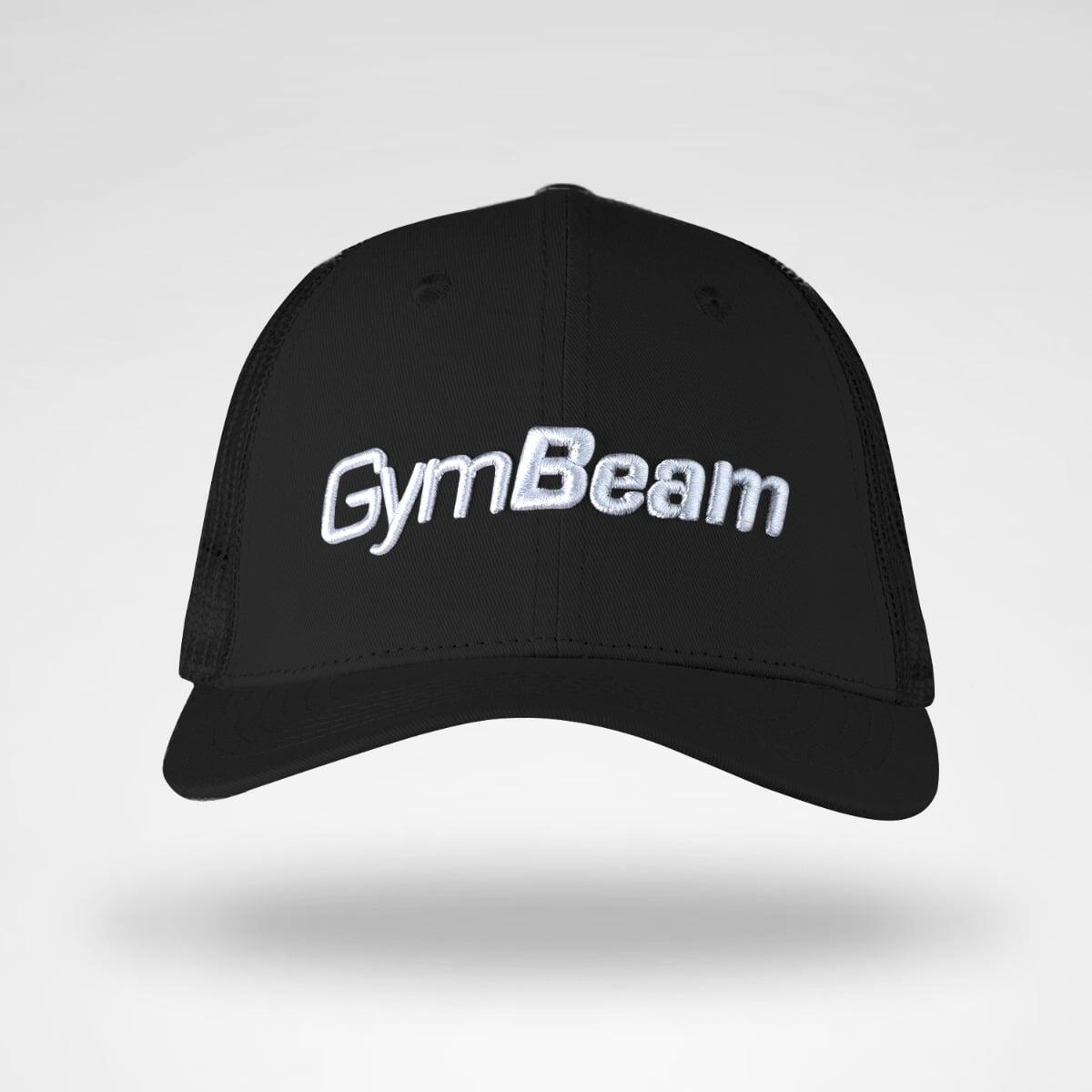 Bejsbolówka unisex fitness z wentylacją czarna Mesh Panel Cap