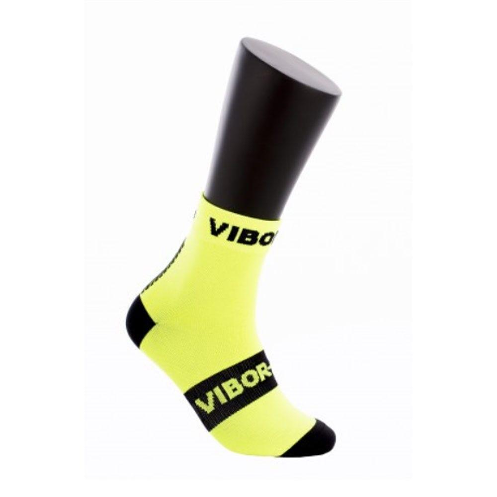 Skarpety Vibor-a Kait Mid-crew Amarillo Fluor/Negro 35-38
