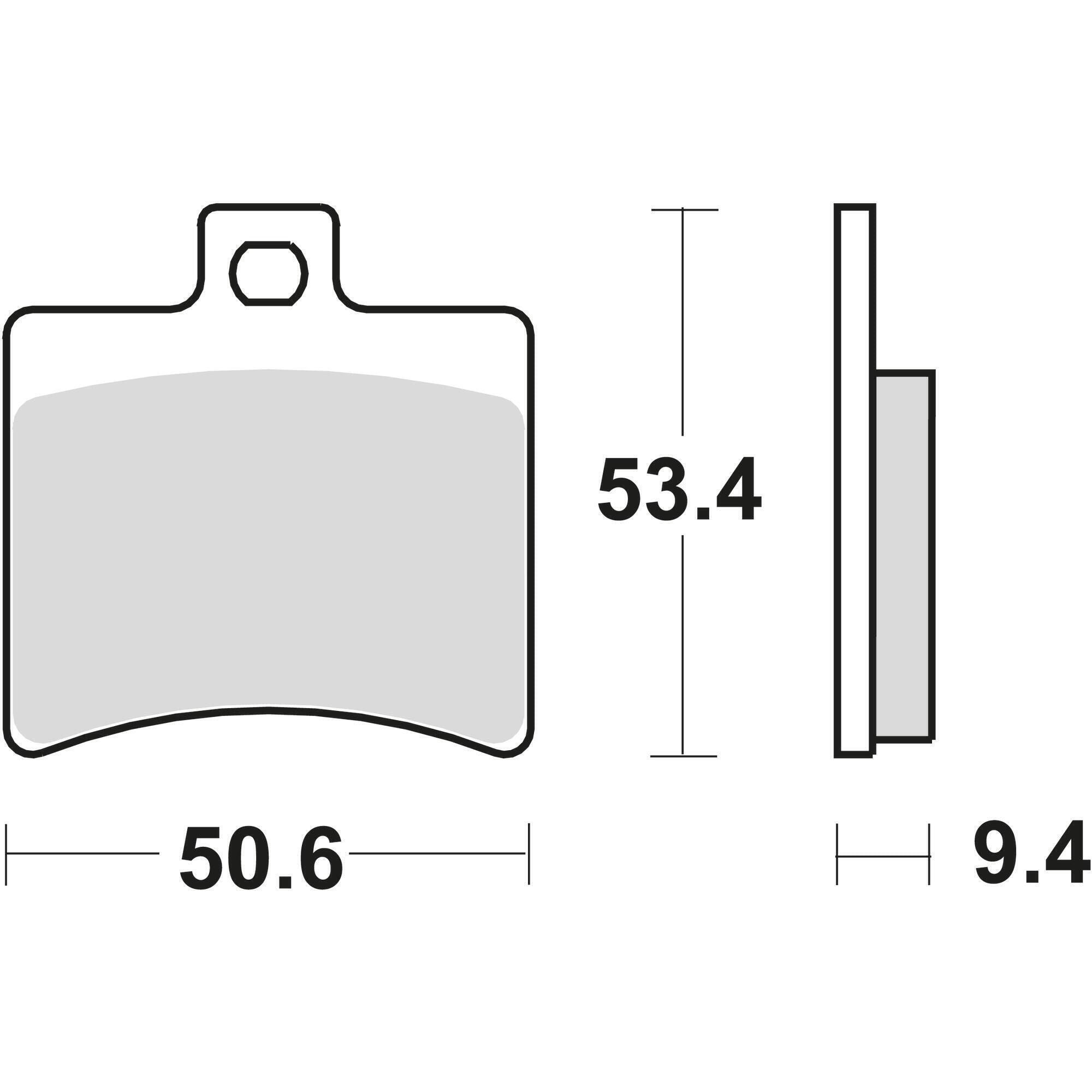 Klocki hamulcowe TRW MCB 710 SRM - Metaliczne Syntetyczne