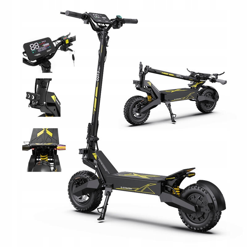 Pojazd Elektryczny Składany OOTD T10 900W 50KM/H 11 48V 13AH 45KM miejski