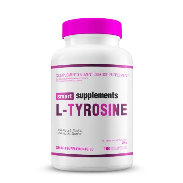L-Tyrozyna (L-Tyrozyna) 1500 mg - 100 kapsułek roślinnych Smart Supplements