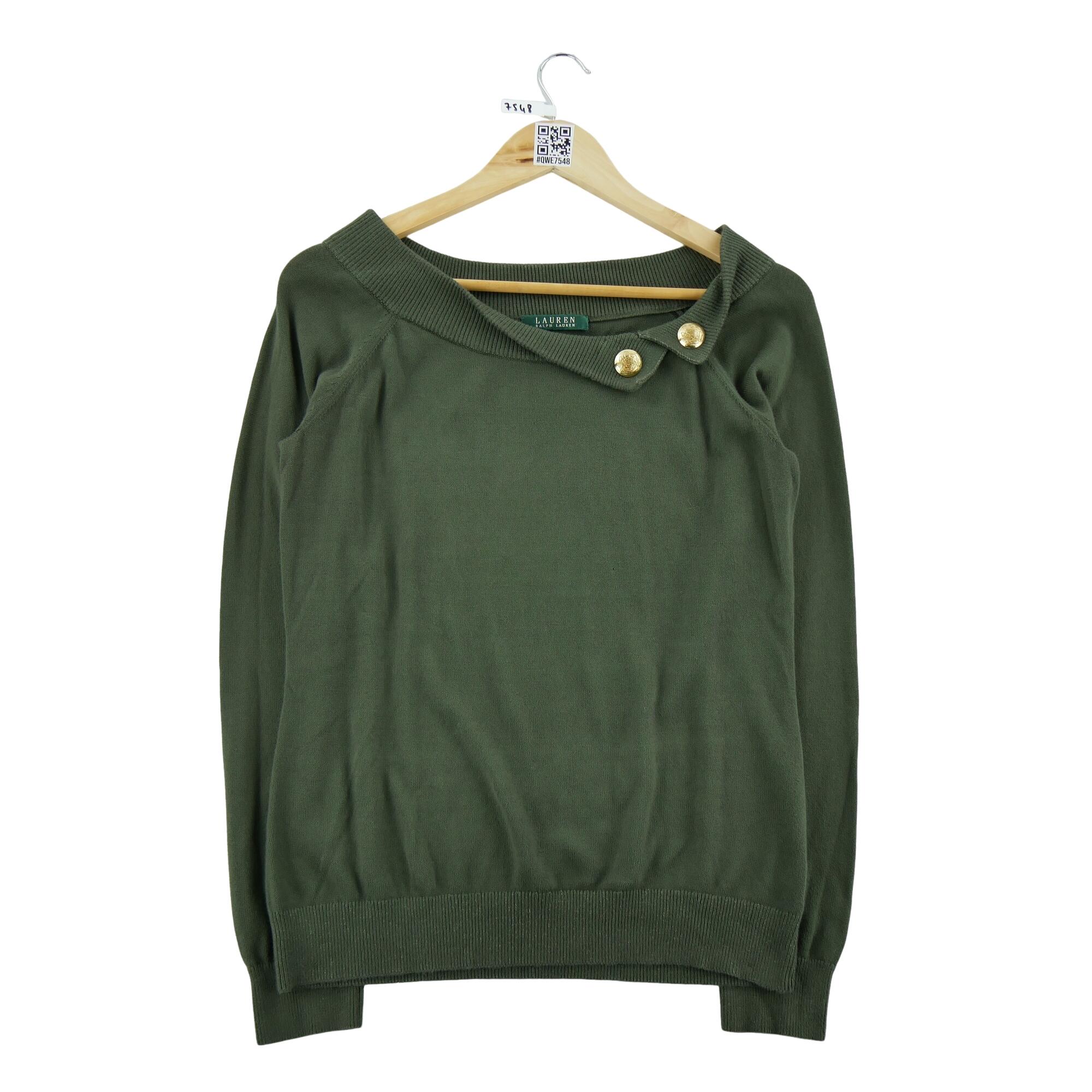 Second life - Lauren Ralph Lauren sweter damski zielony - Jak nowy