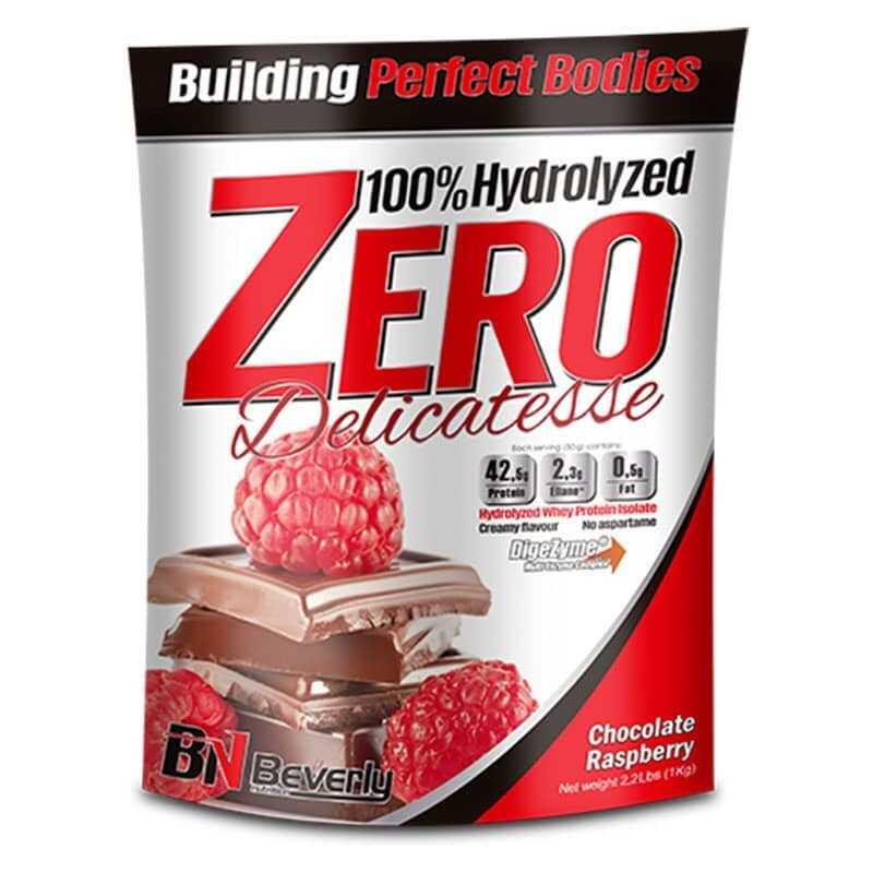 100% hydrolizowana Zero Delicatesse - 1 kg czekolady z malinami Beverly Nutritio