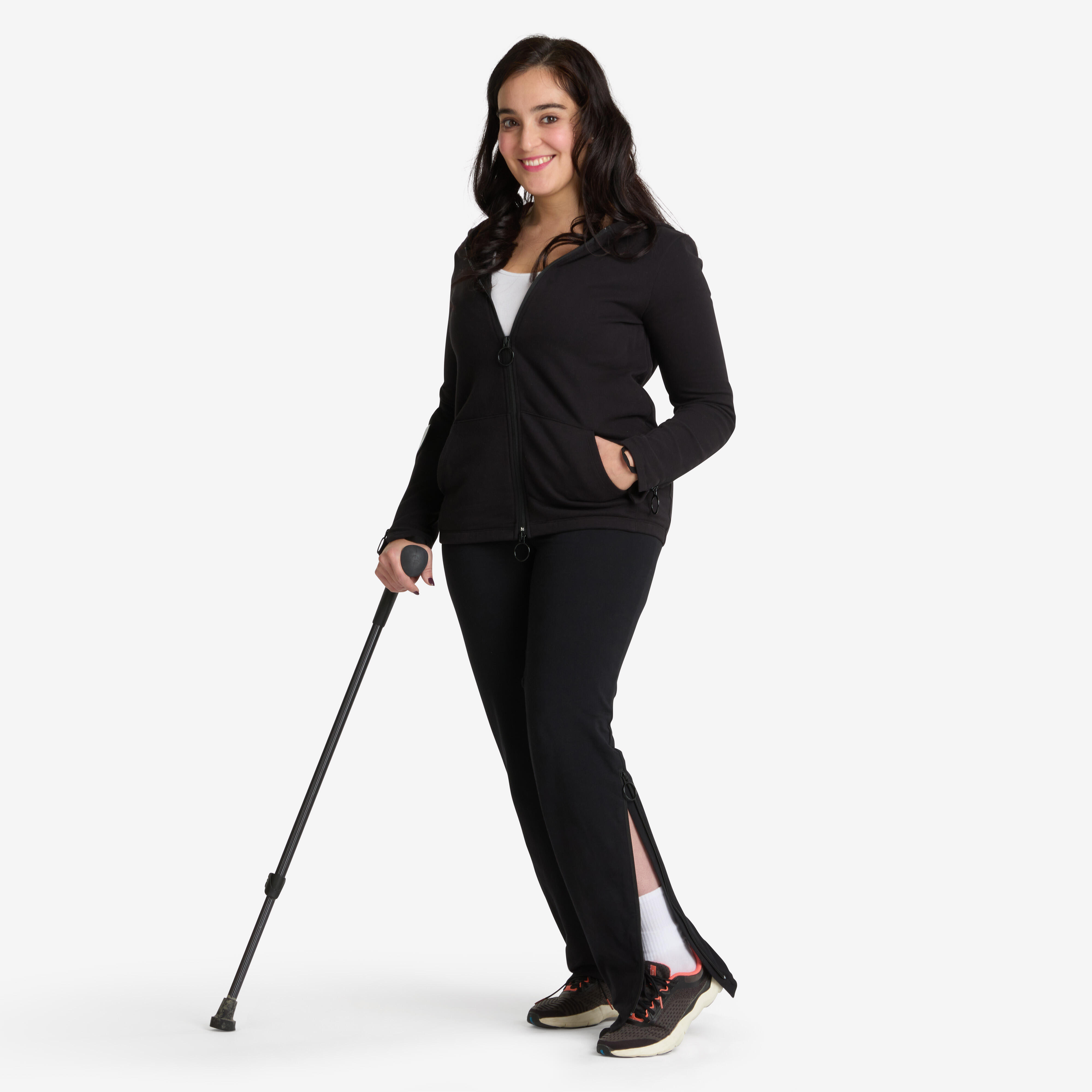 Legginsy damskie rozpinane Decathlon