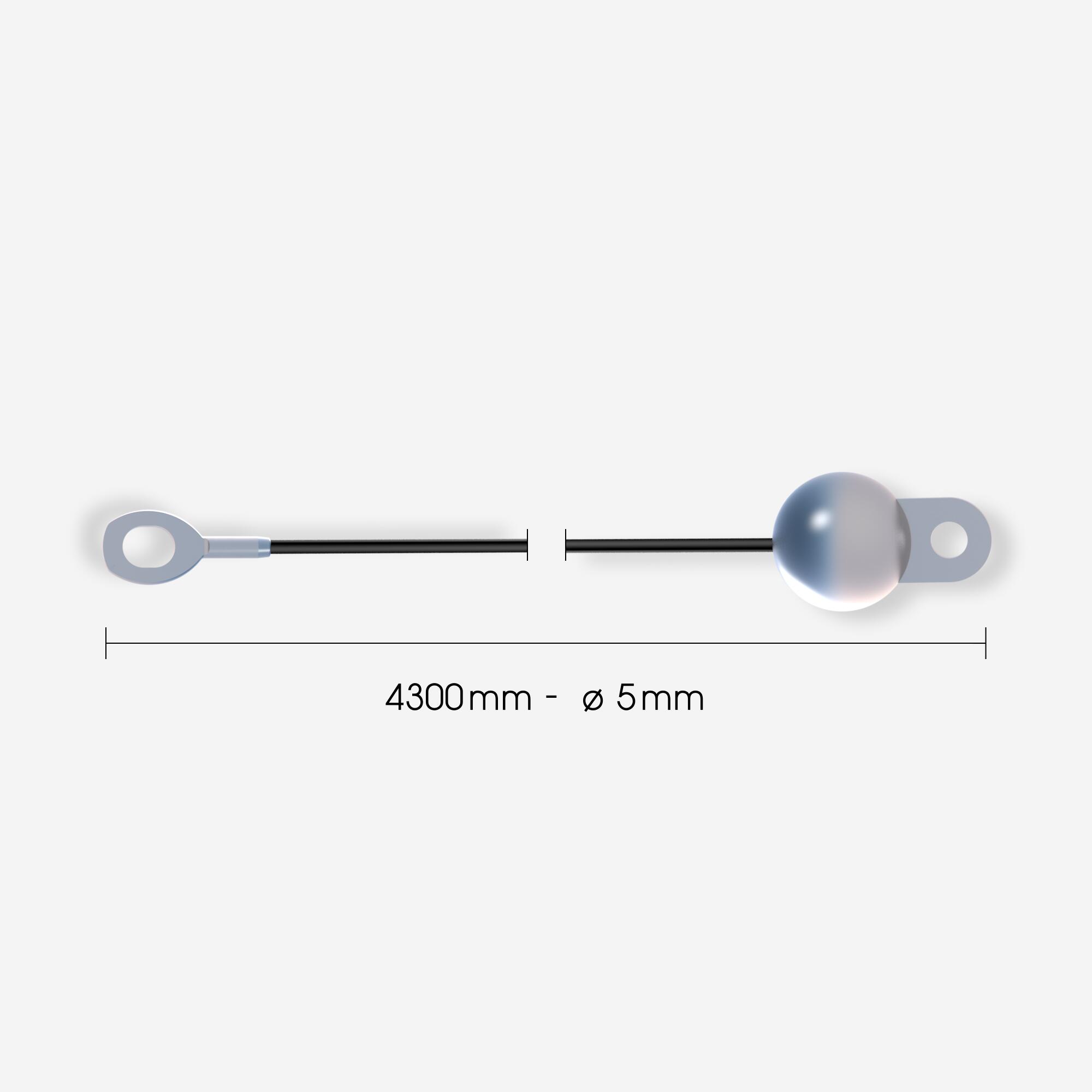 Linka wyciągu górna dł. 4300 mm ⌀5 mm - część zamienna do stojaka Power Rack 900