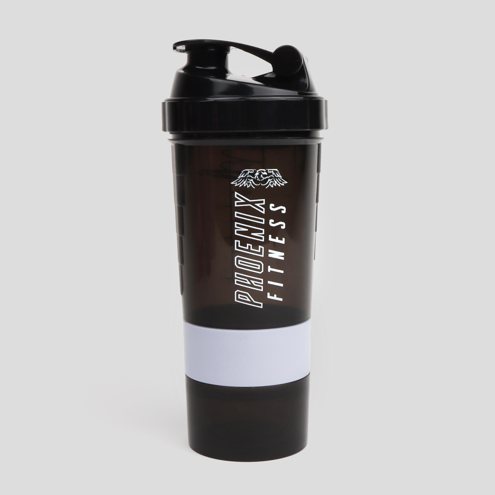 Shaker z pojemnikami na odżywki białko Phoenix Fitness