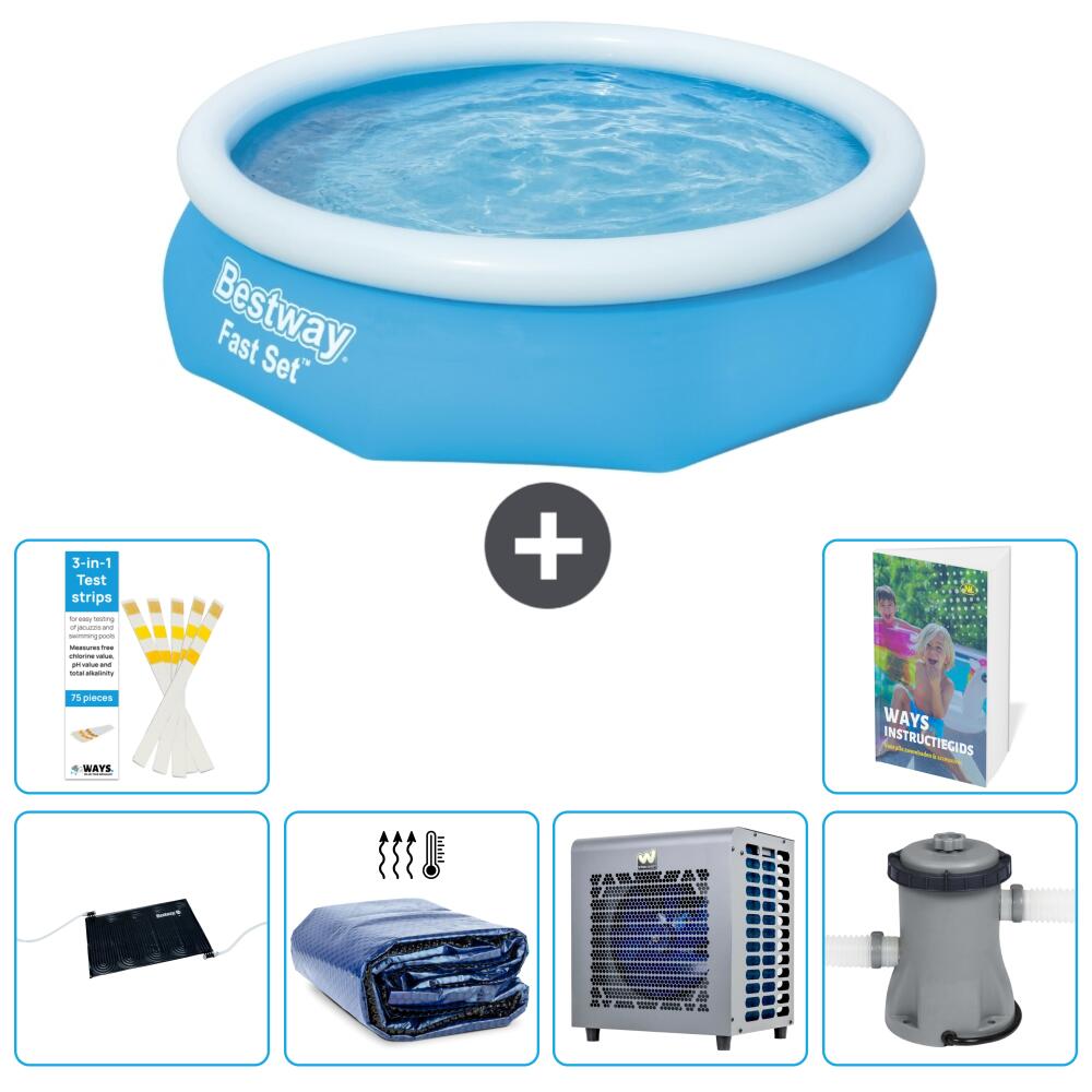 BESTWAY Basen Fast Set Okrągły - 305x76 cm - 7-częściowy S42