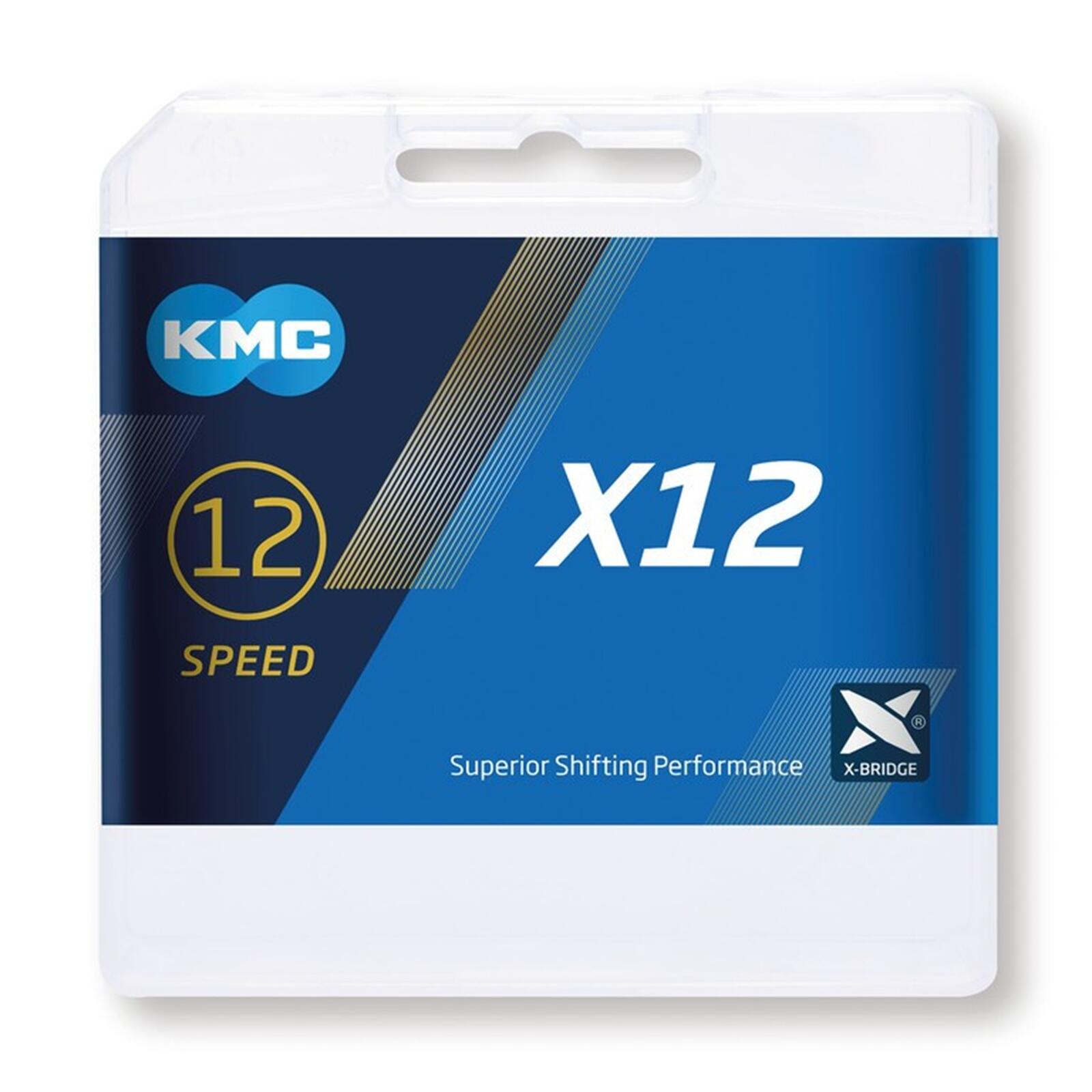 Łańcuch Rowerowy X12 Złoty/Czarny 126 Ogniw
