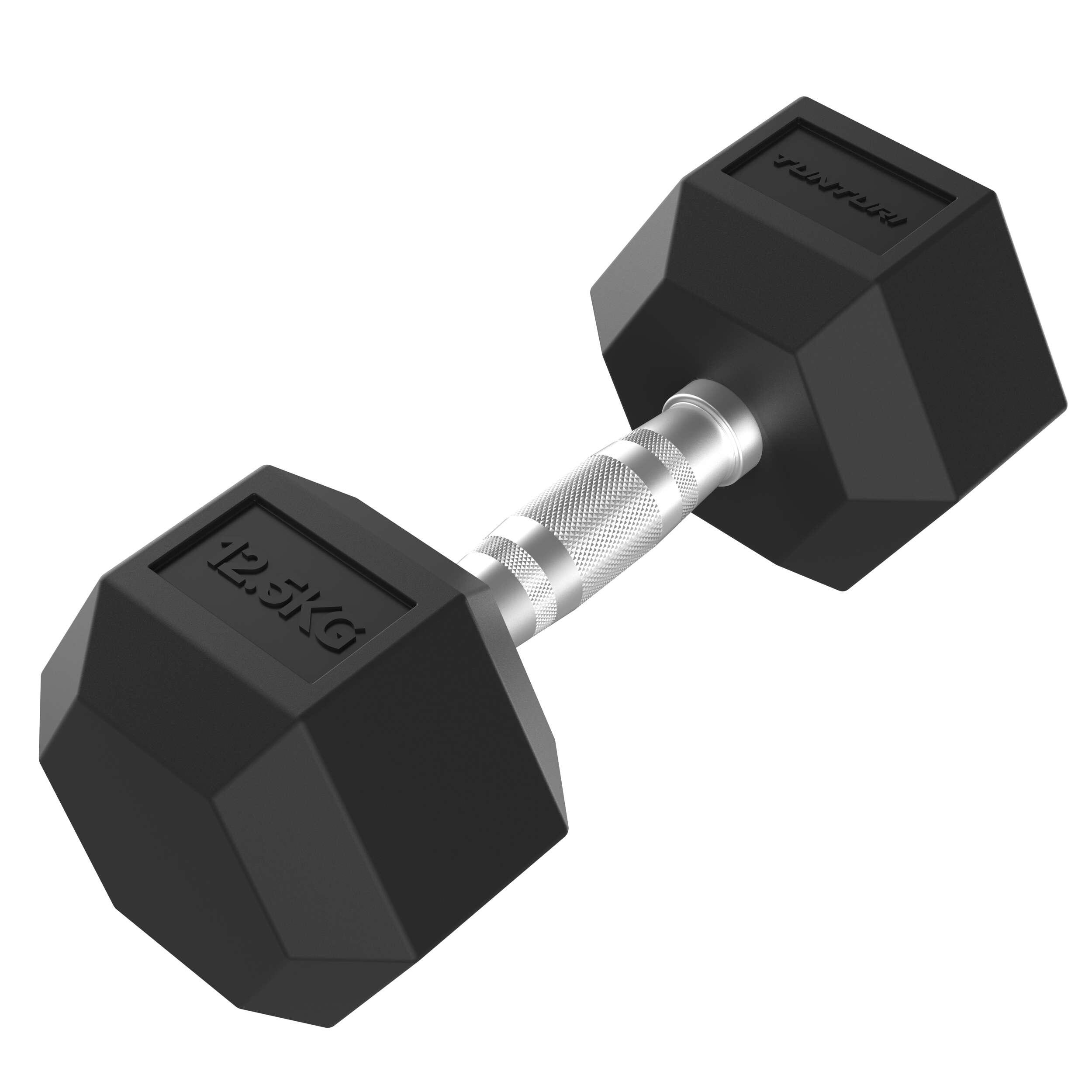 Hantla Gumowa Tunturi Platinum Hex 12,5Kg